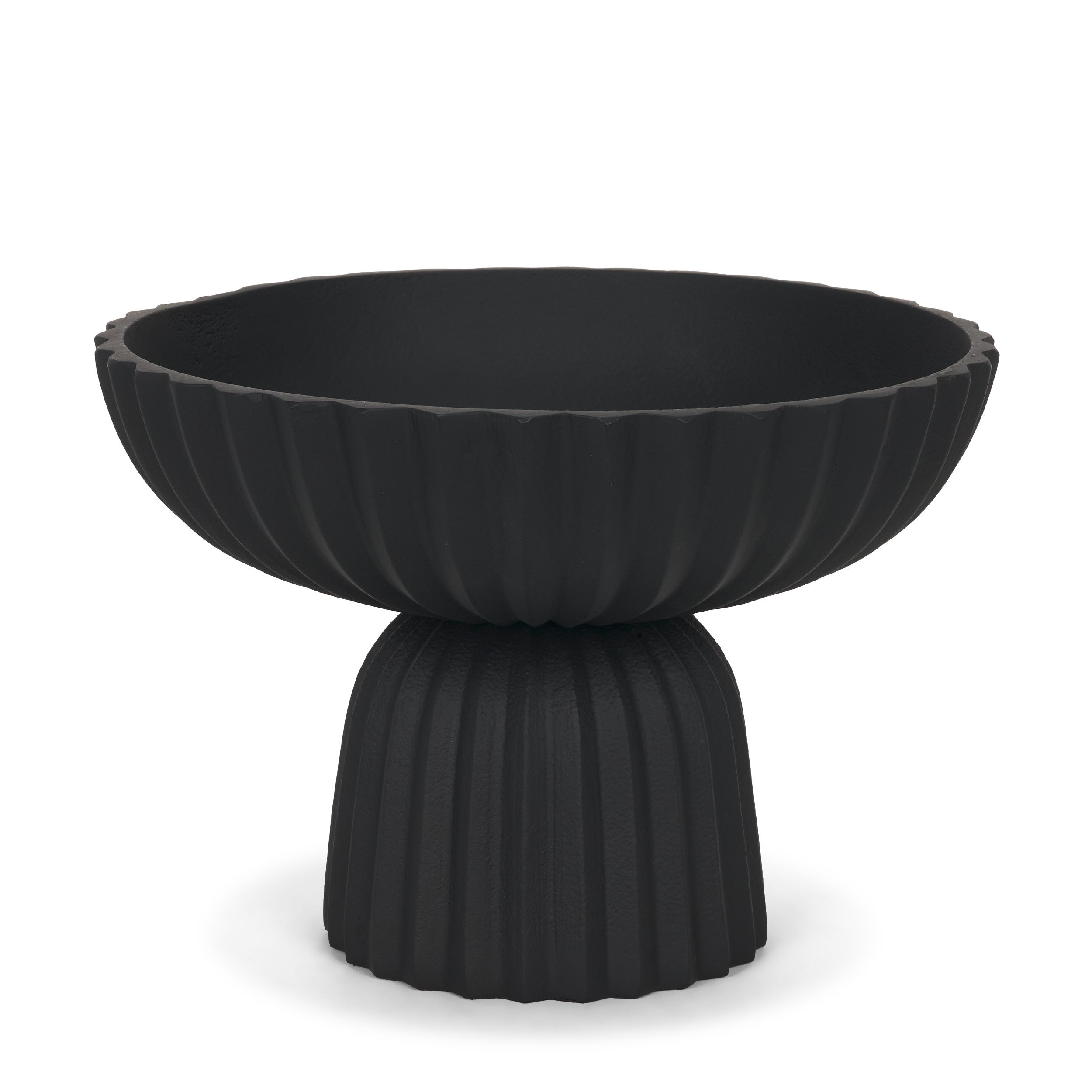 Ciaran Fluted Textured Metal Decorative Bowl