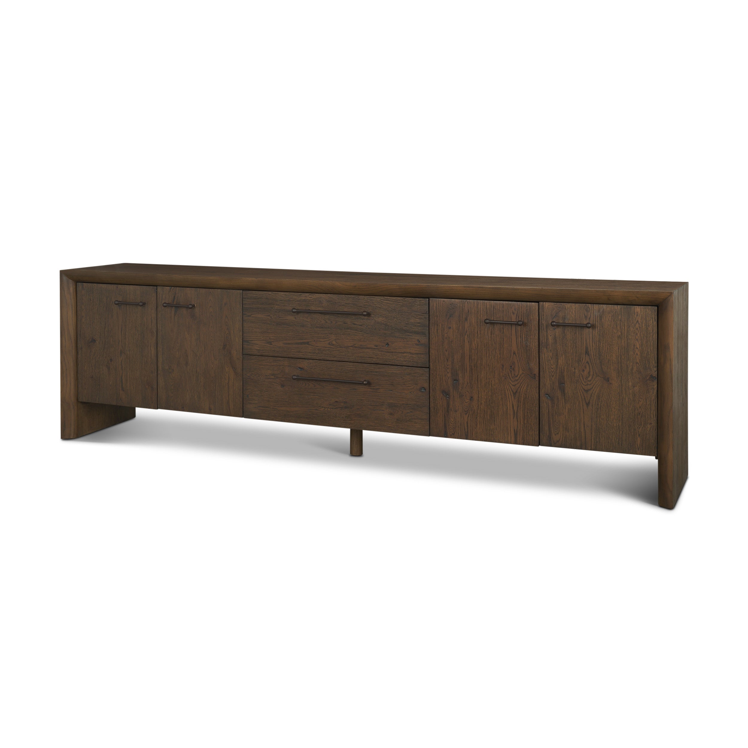Belford 94" Oak Wood Media Console