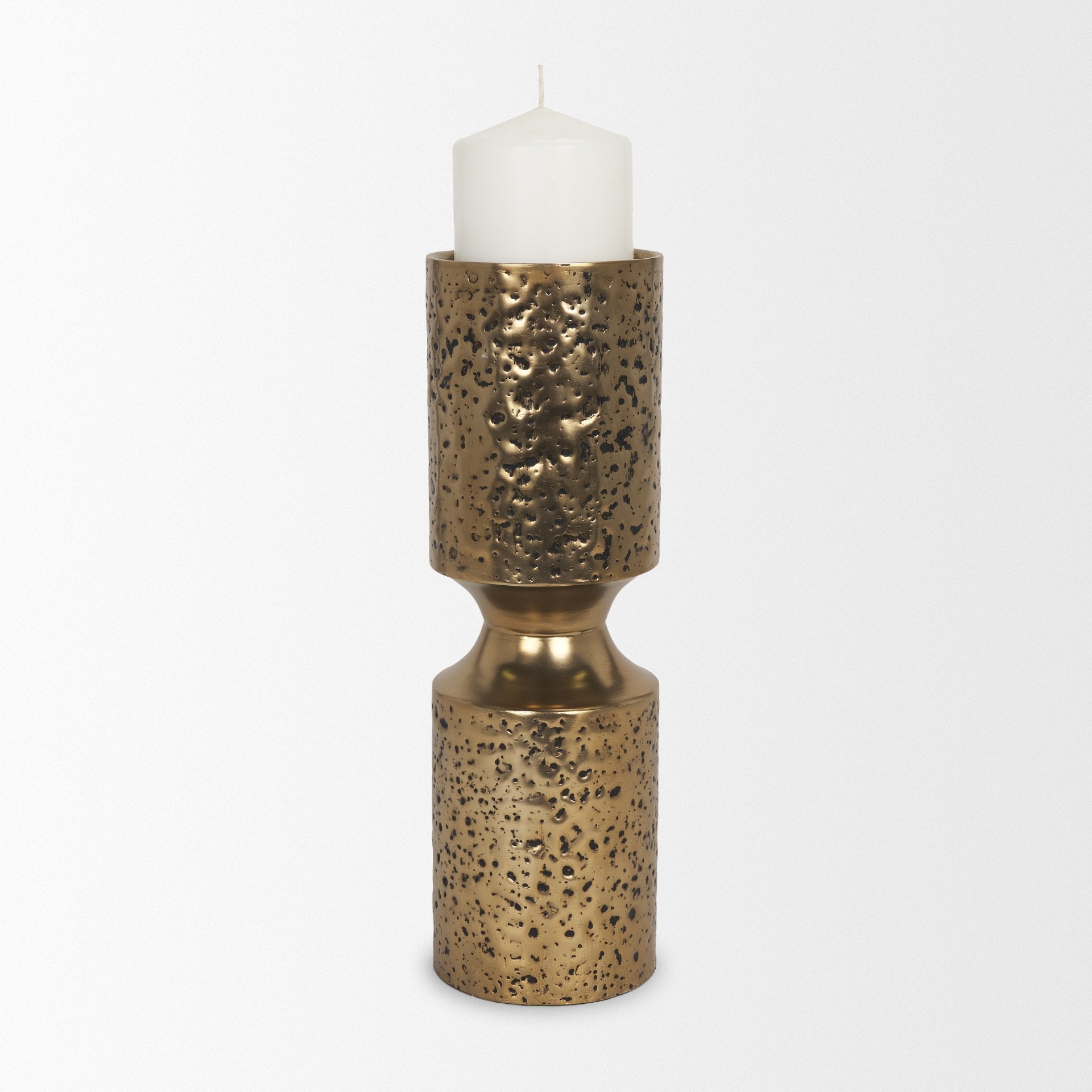 Akira Metal Pillar Candle Holder