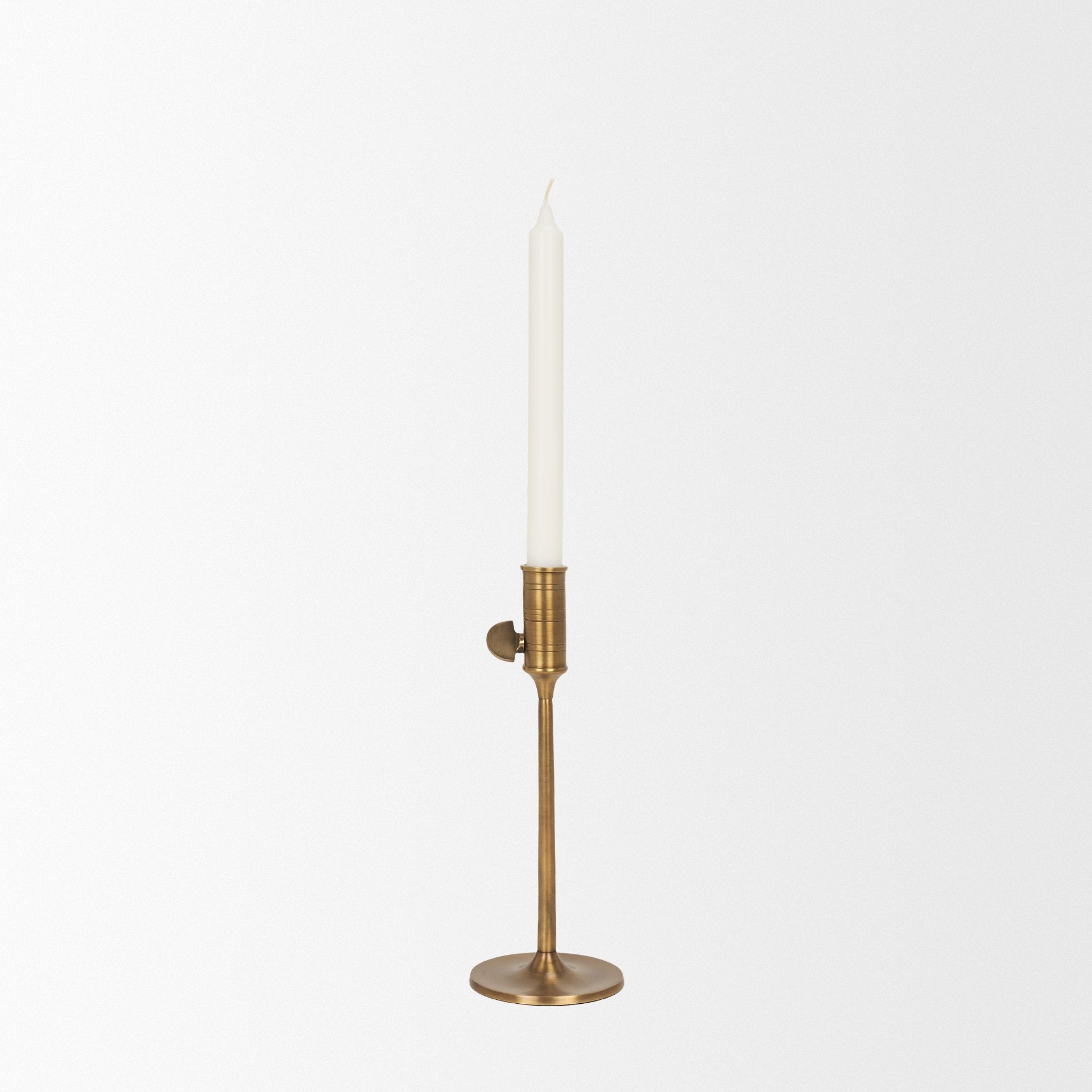 Chantria Solid Natural Brass Adjustable Taper Candle Holder
