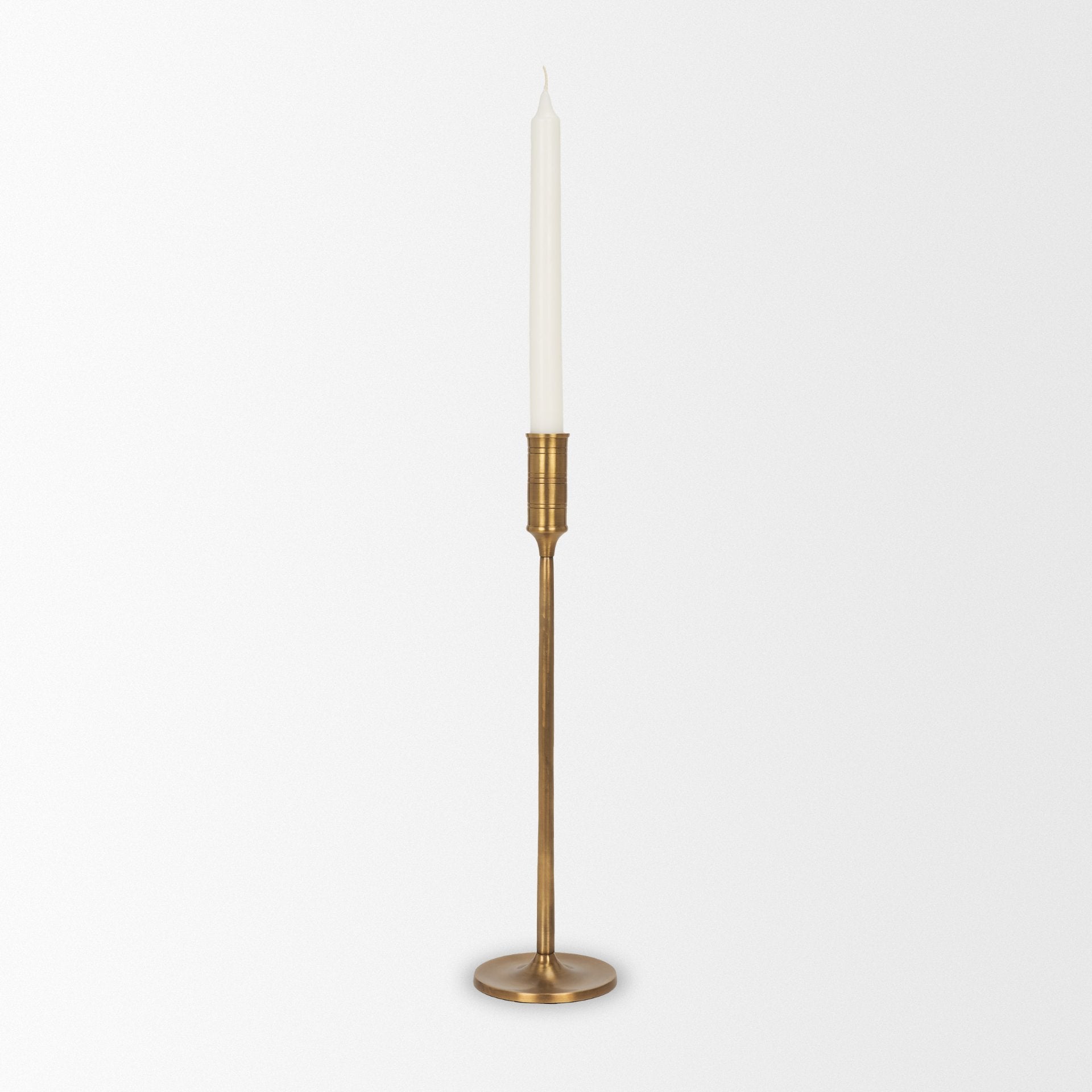 Chantria Solid Natural Brass Adjustable Taper Candle Holder