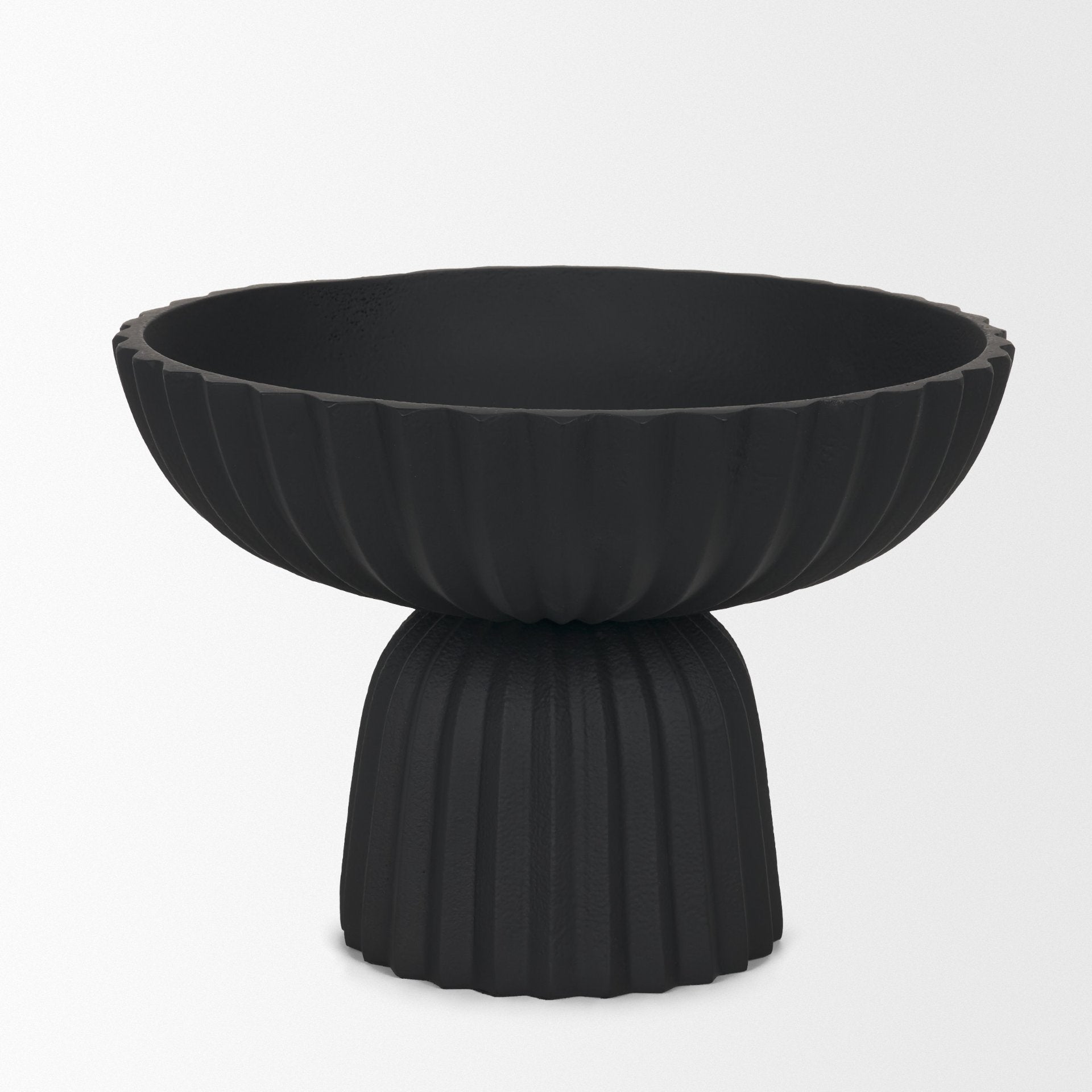 Ciaran Fluted Textured Metal Decorative Bowl