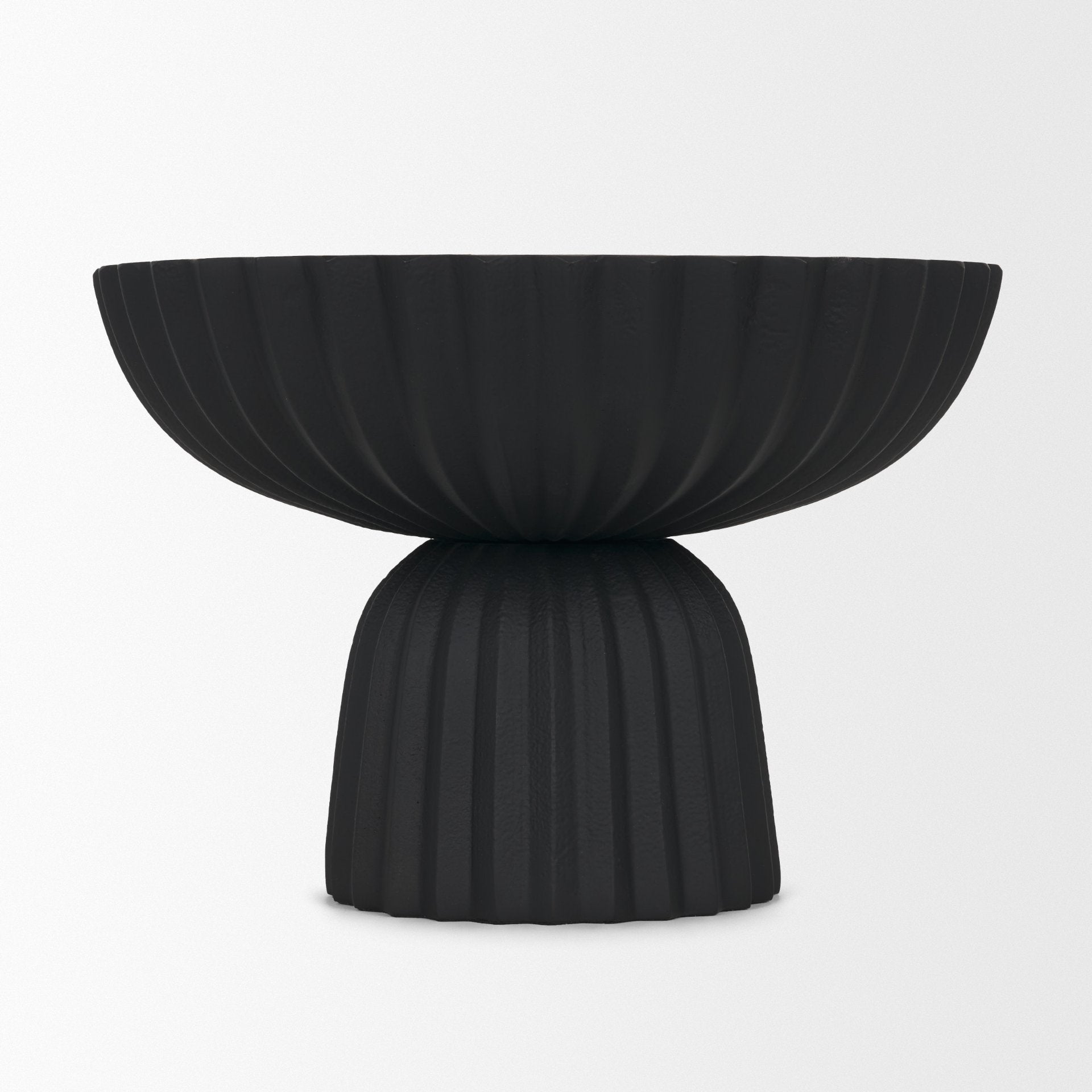 Ciaran Fluted Textured Metal Decorative Bowl
