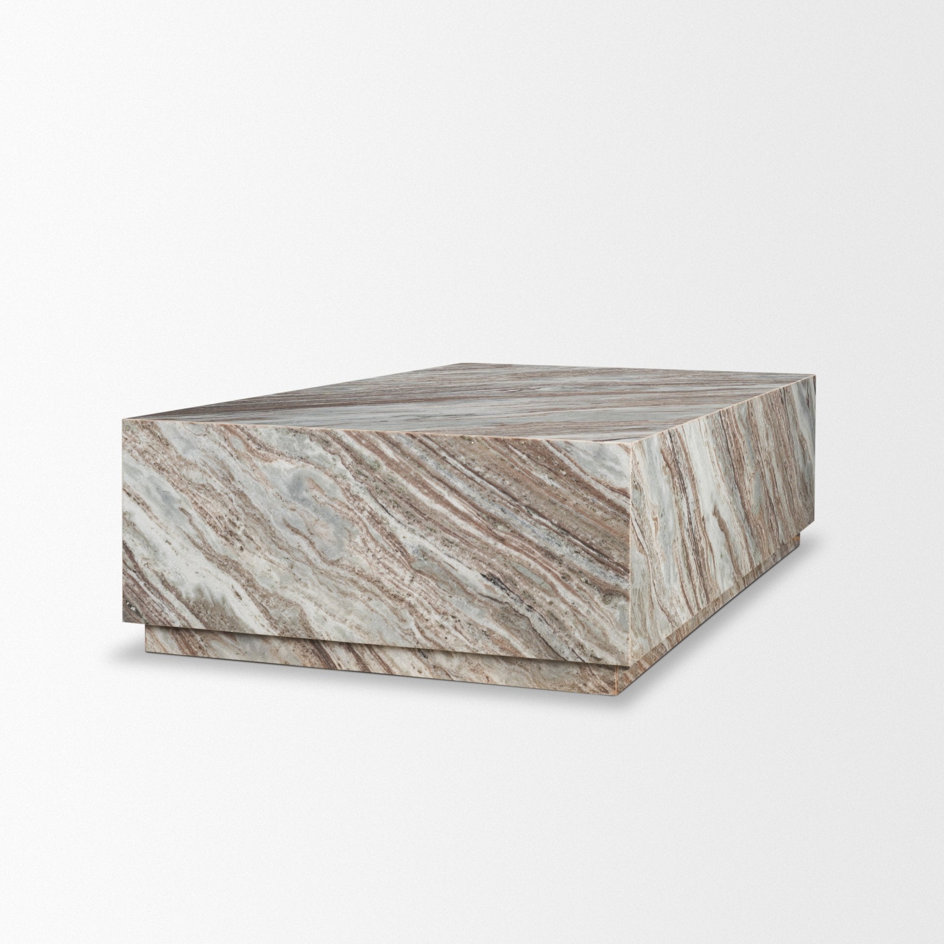 Matteo Solid Marble Rectangular Coffee Table