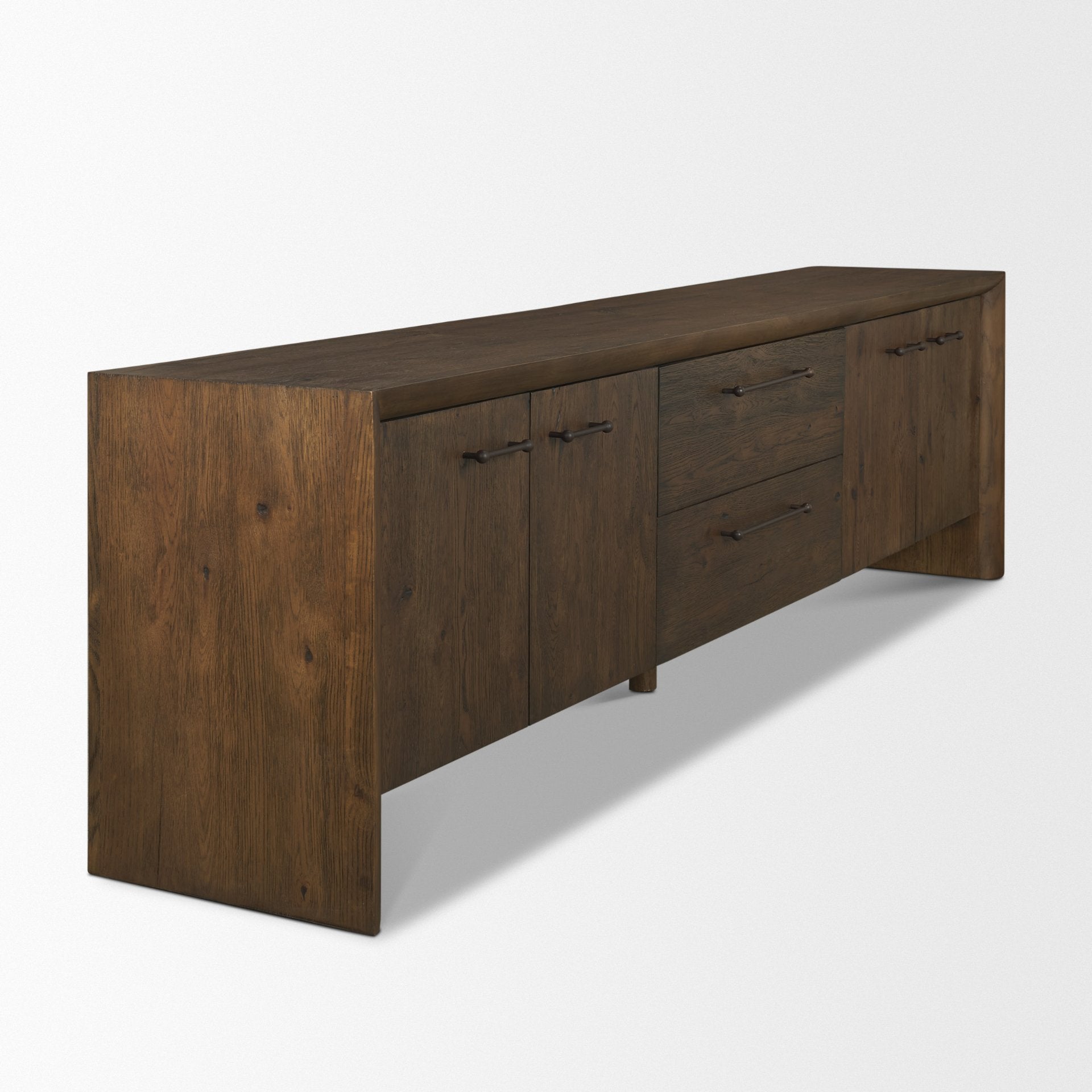 Belford 94" Oak Wood Media Console