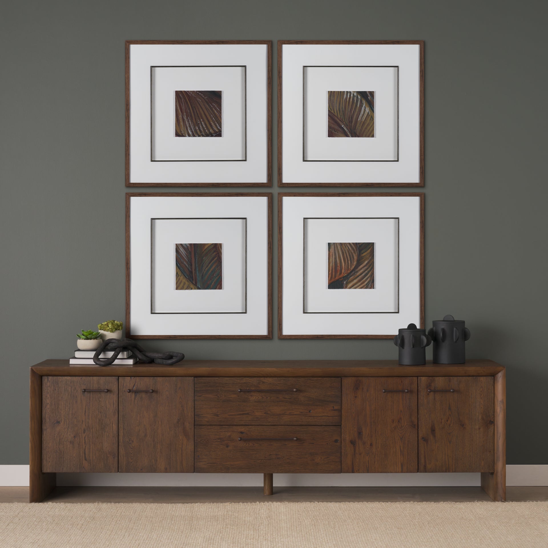 Belford 94" Oak Wood Media Console