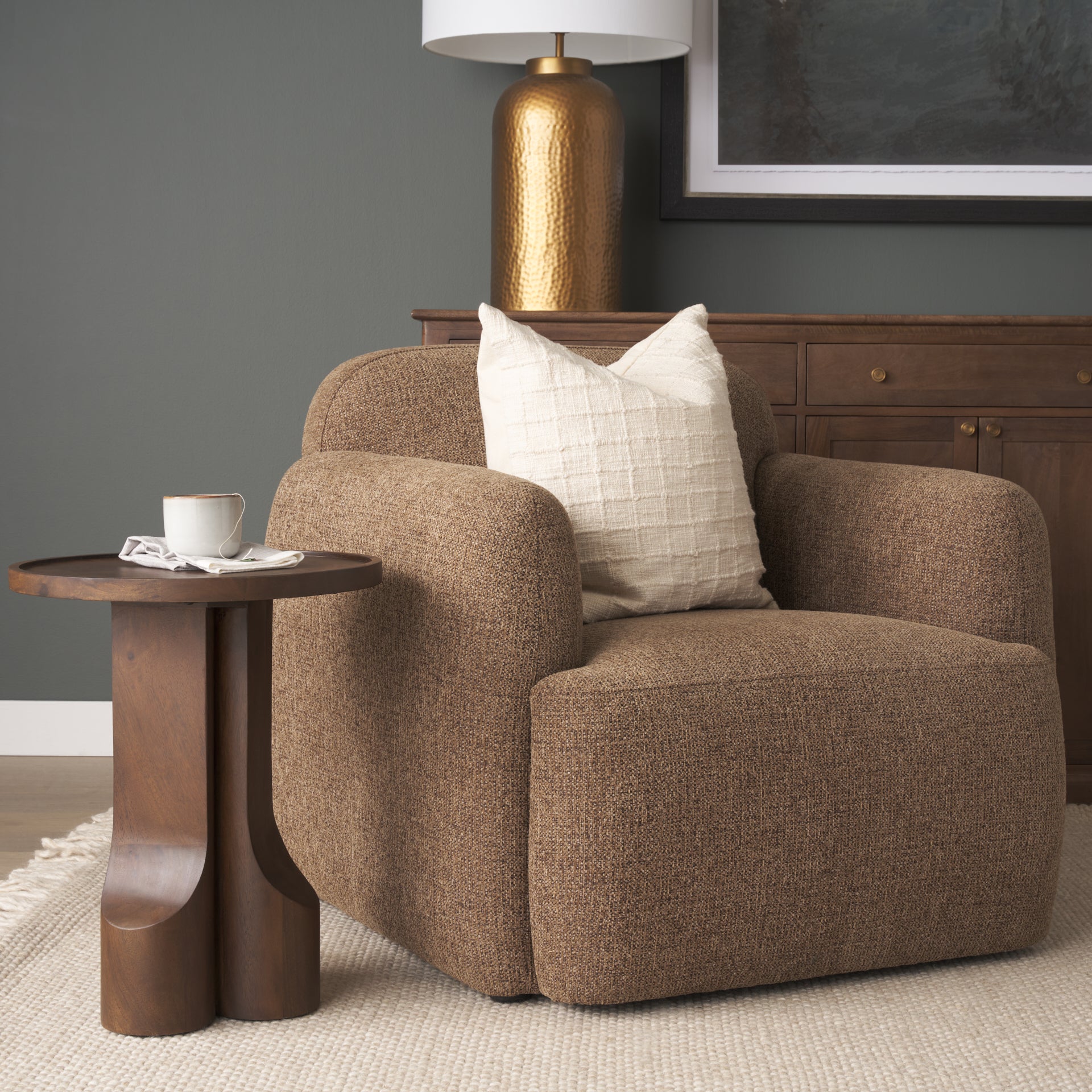 Saga Upholstered Fabric Chair