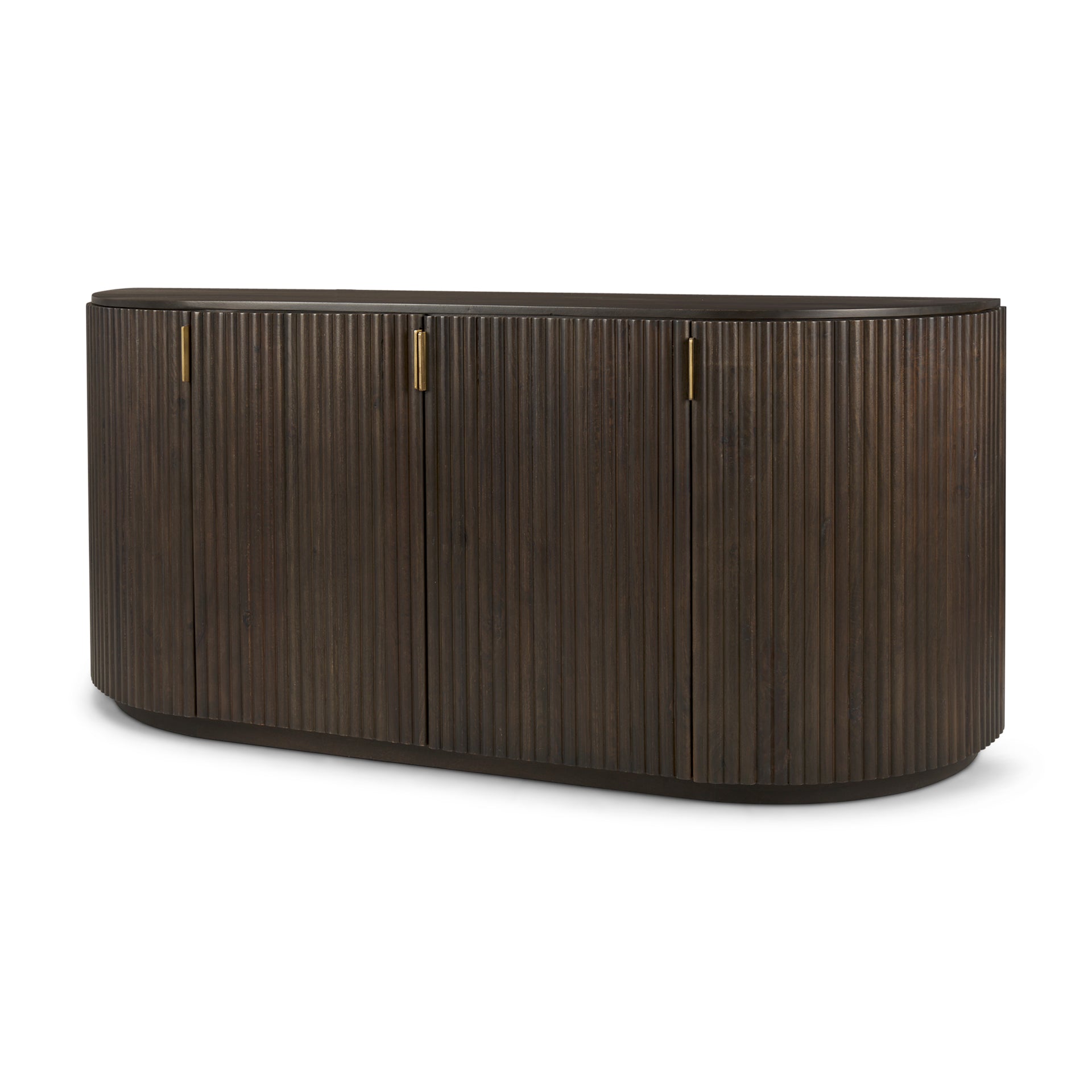 Terra Fluted Dining Table - 6 Niles Chairs - Terra Sideboard