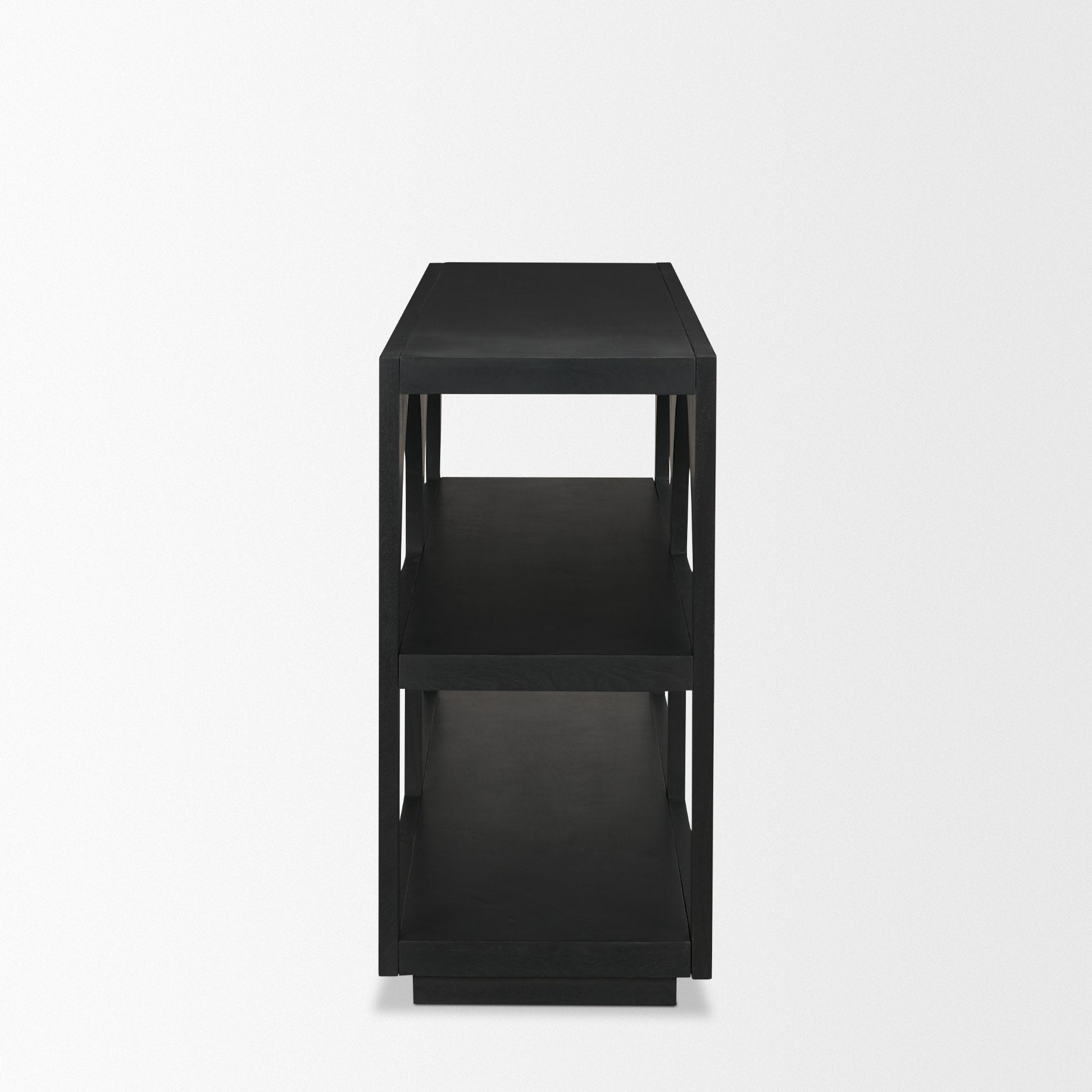 Bela Matte Black Arched Console Table