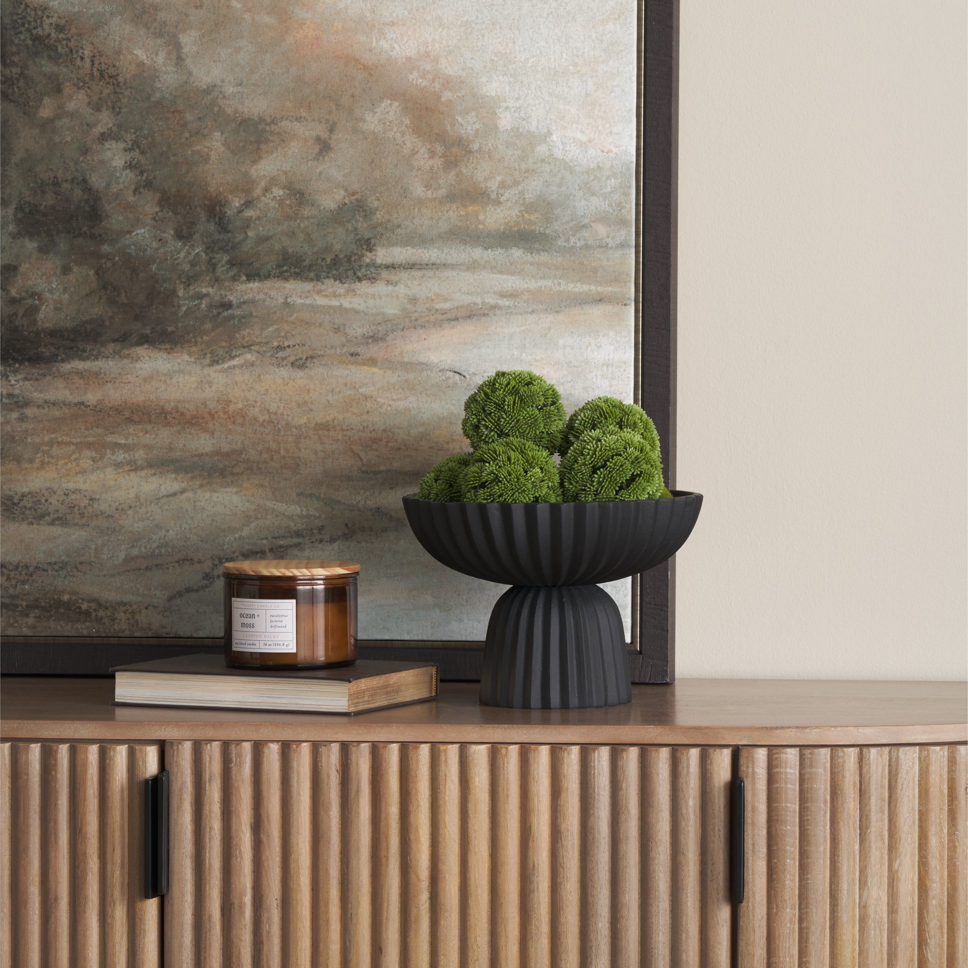 Ciaran Fluted Textured Metal Decorative Bowl
