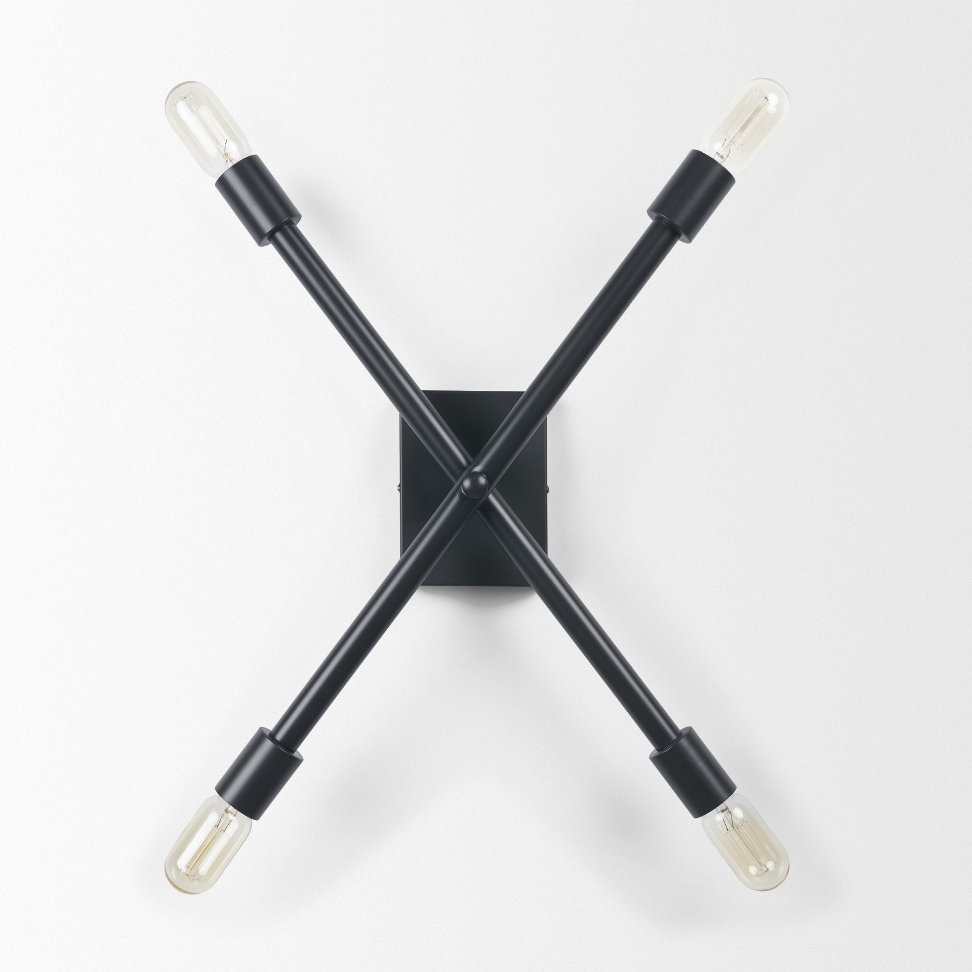 Xendi Black Toned Metal Sputnik Wall Sconce