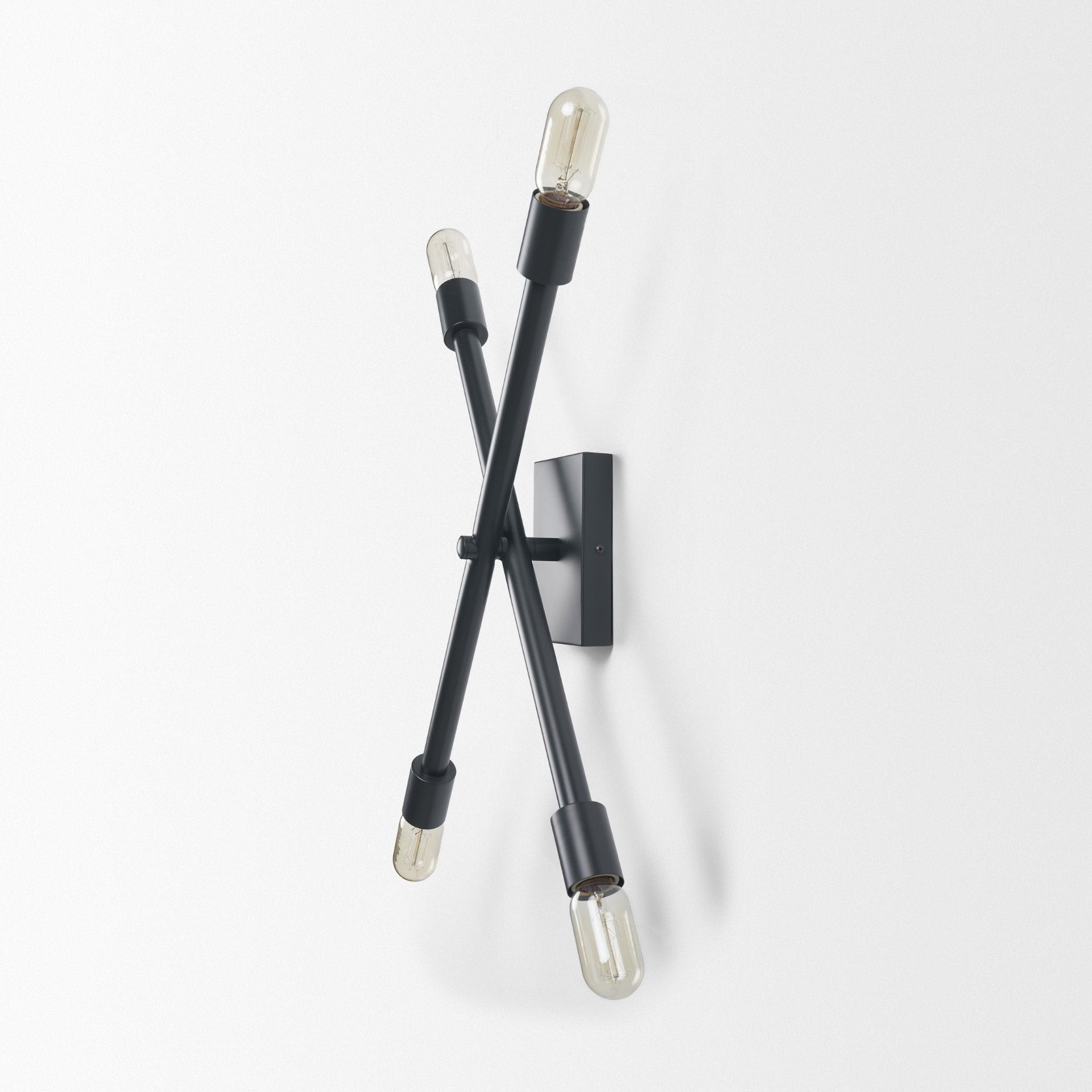 Xendi Black Toned Metal Sputnik Wall Sconce