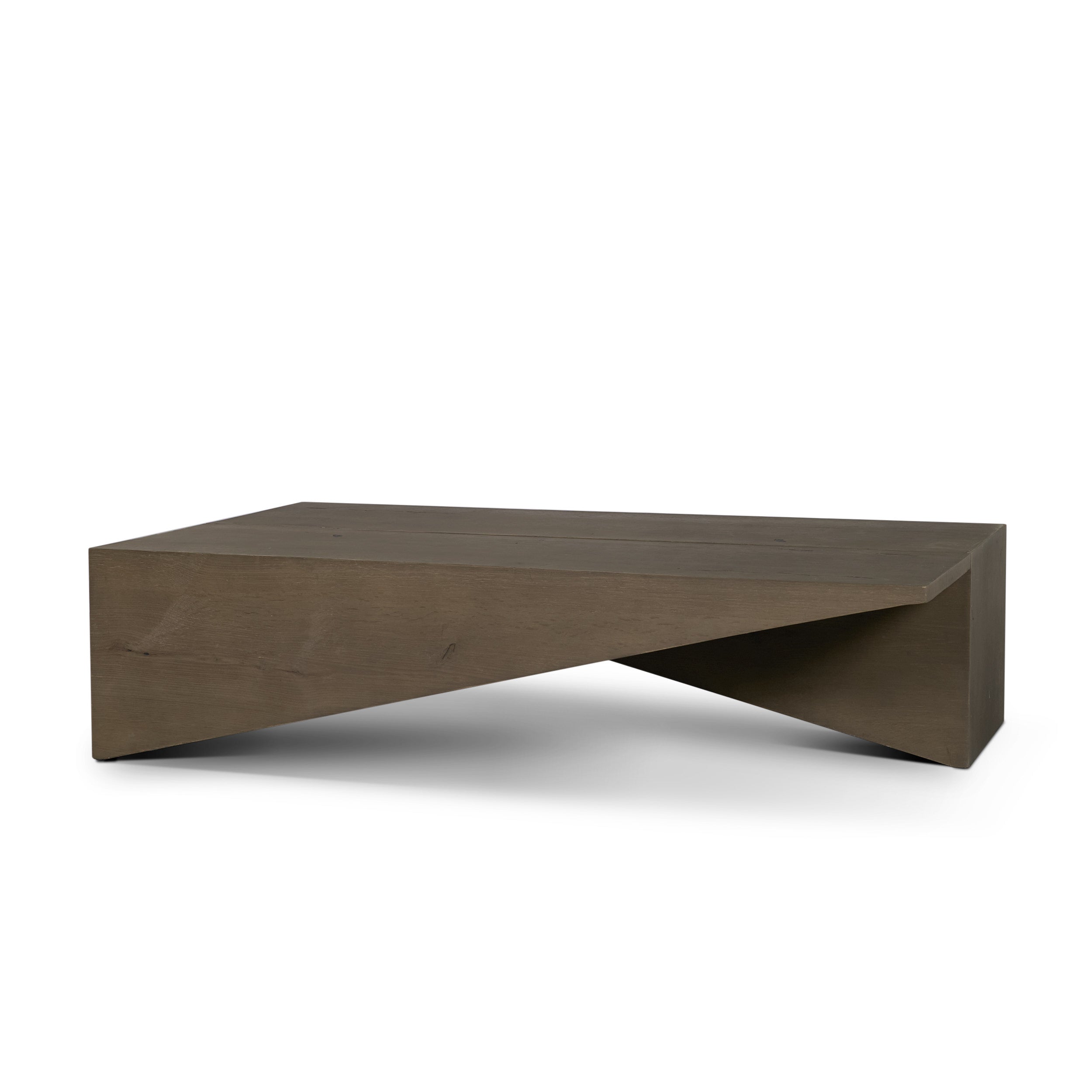 West Oak Wood Rectangular Coffee Table