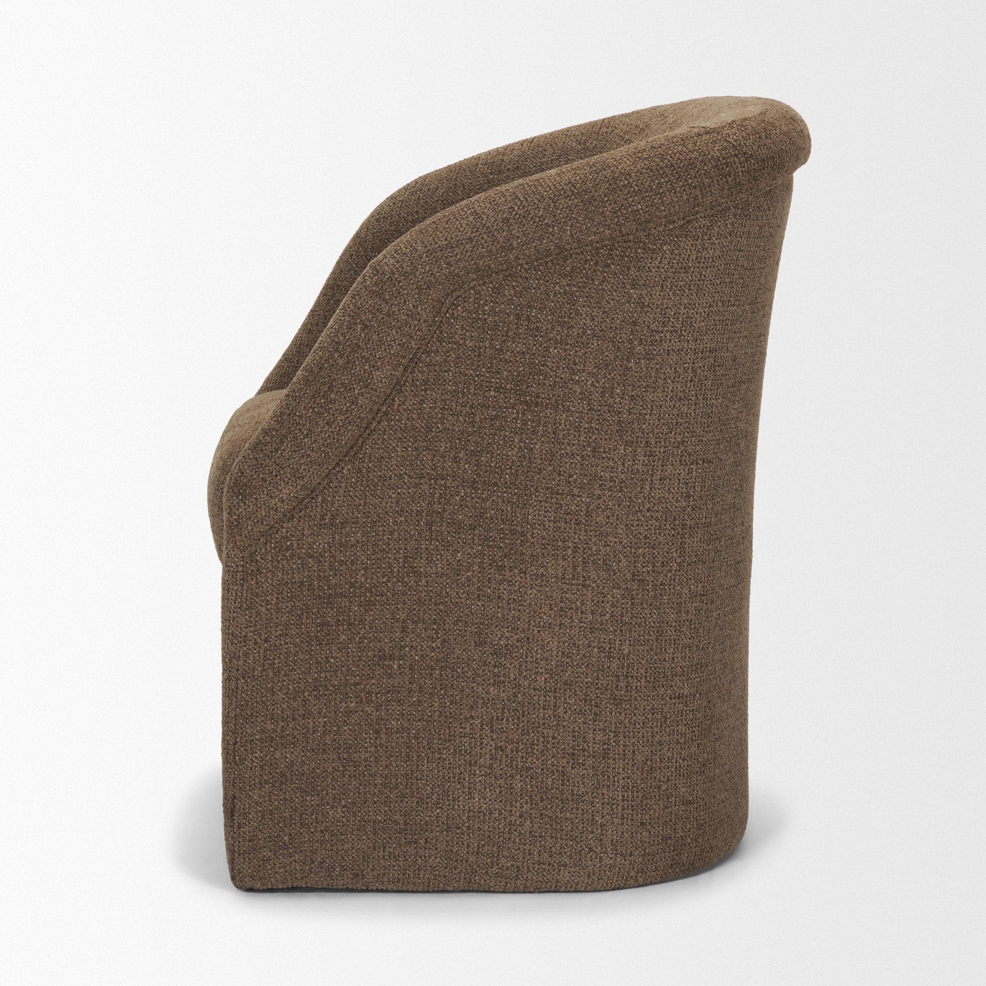 Curtis Barrelback Half-Moon Base Dining Armchair
