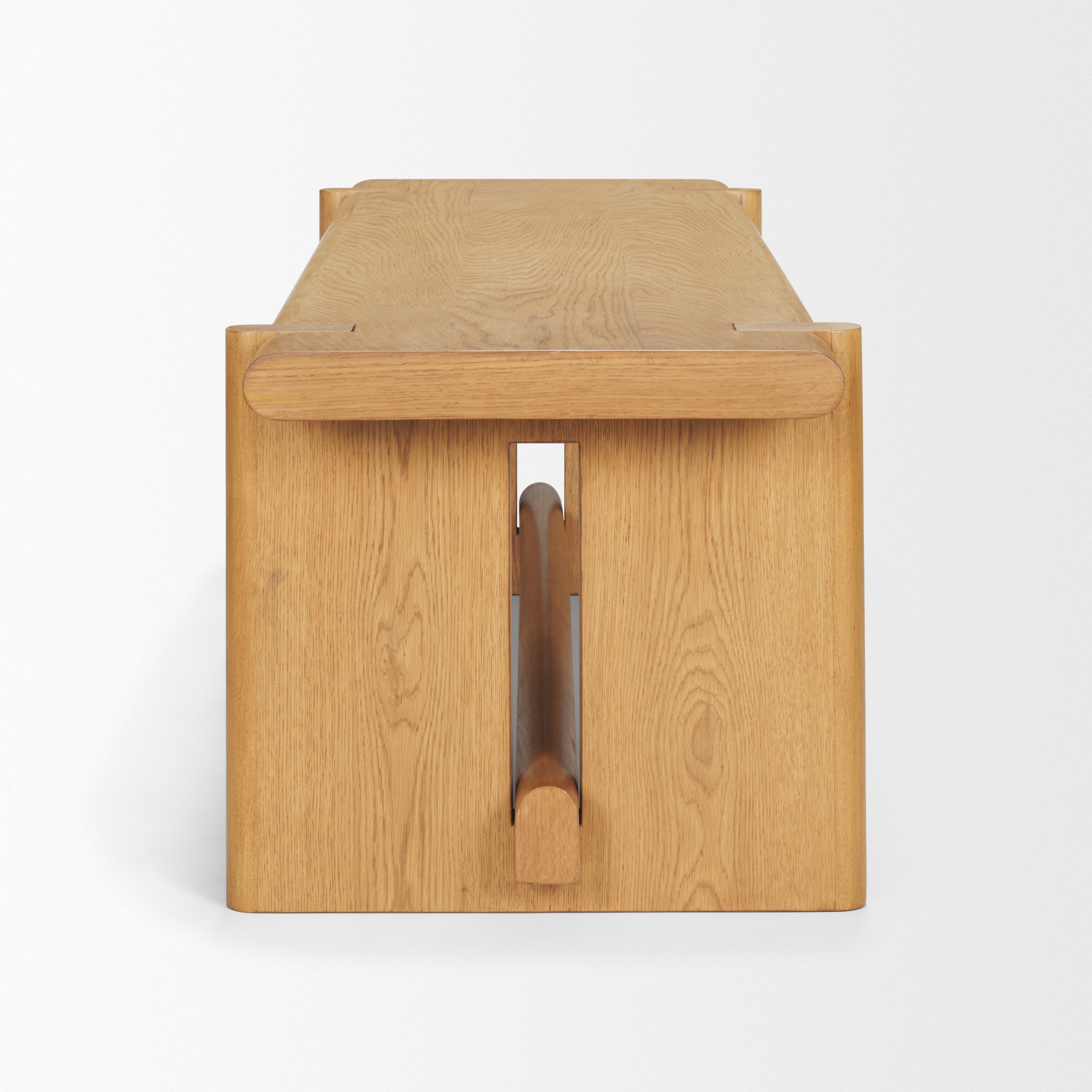 Rowan Light Brown Oak Wood Bench