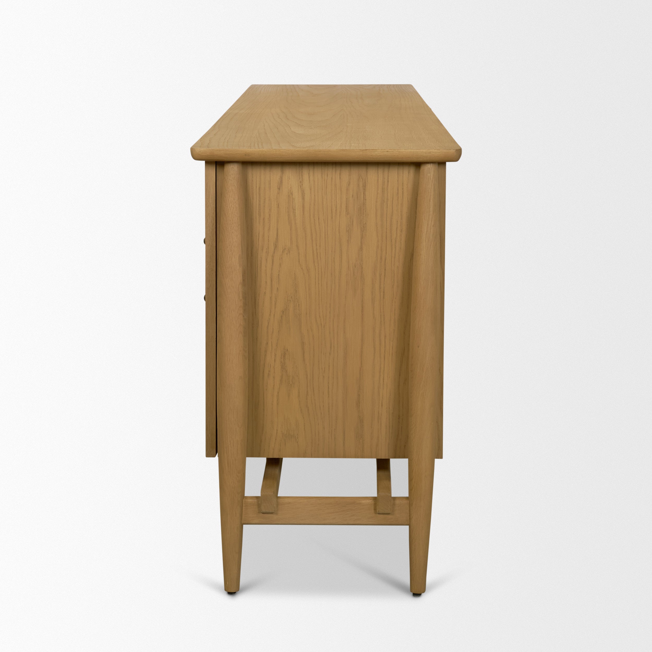 Hollis Warm Brown Wood 4-Door Closed Sideboard