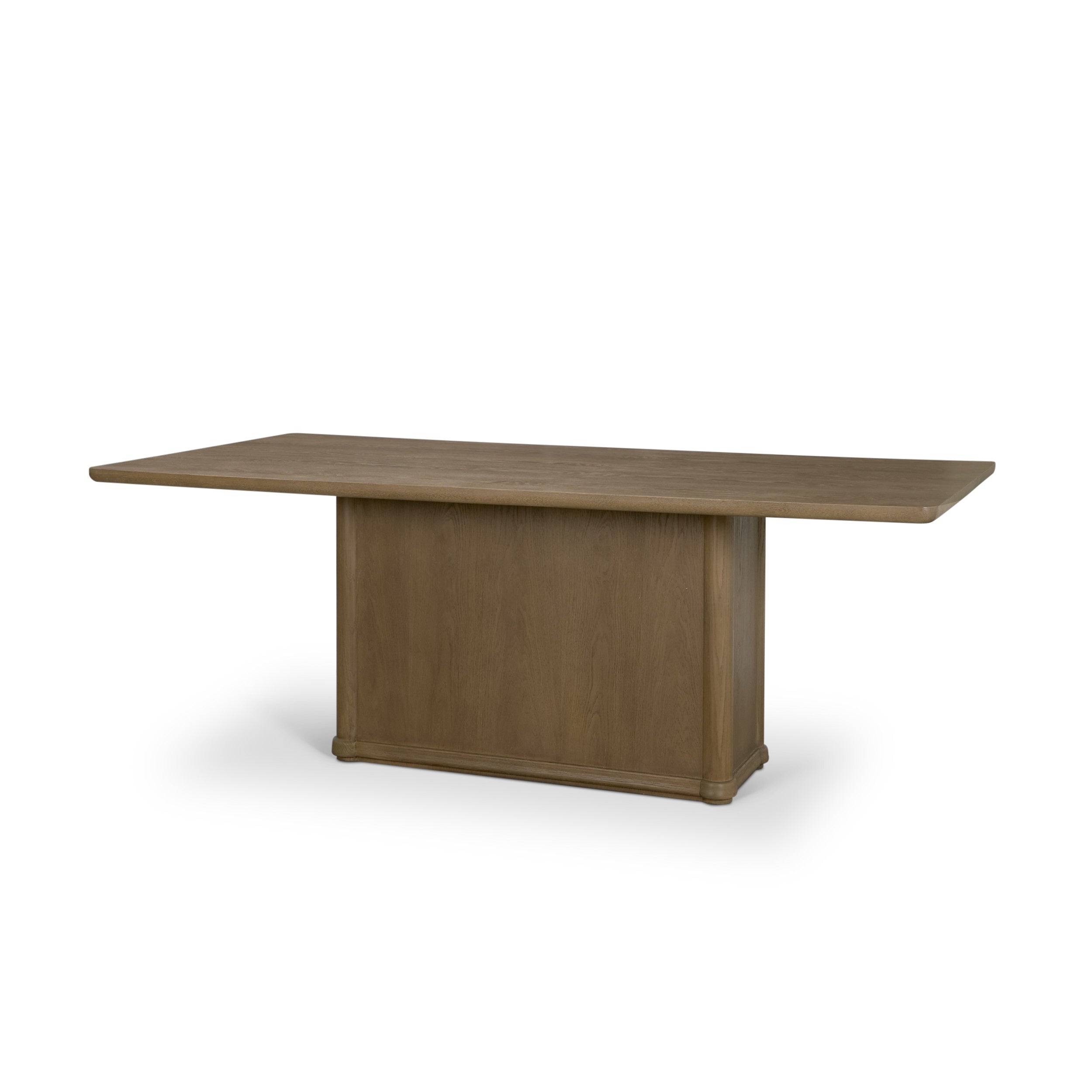 Alden 84" Rectangular Medium Brown Wood Dining Table