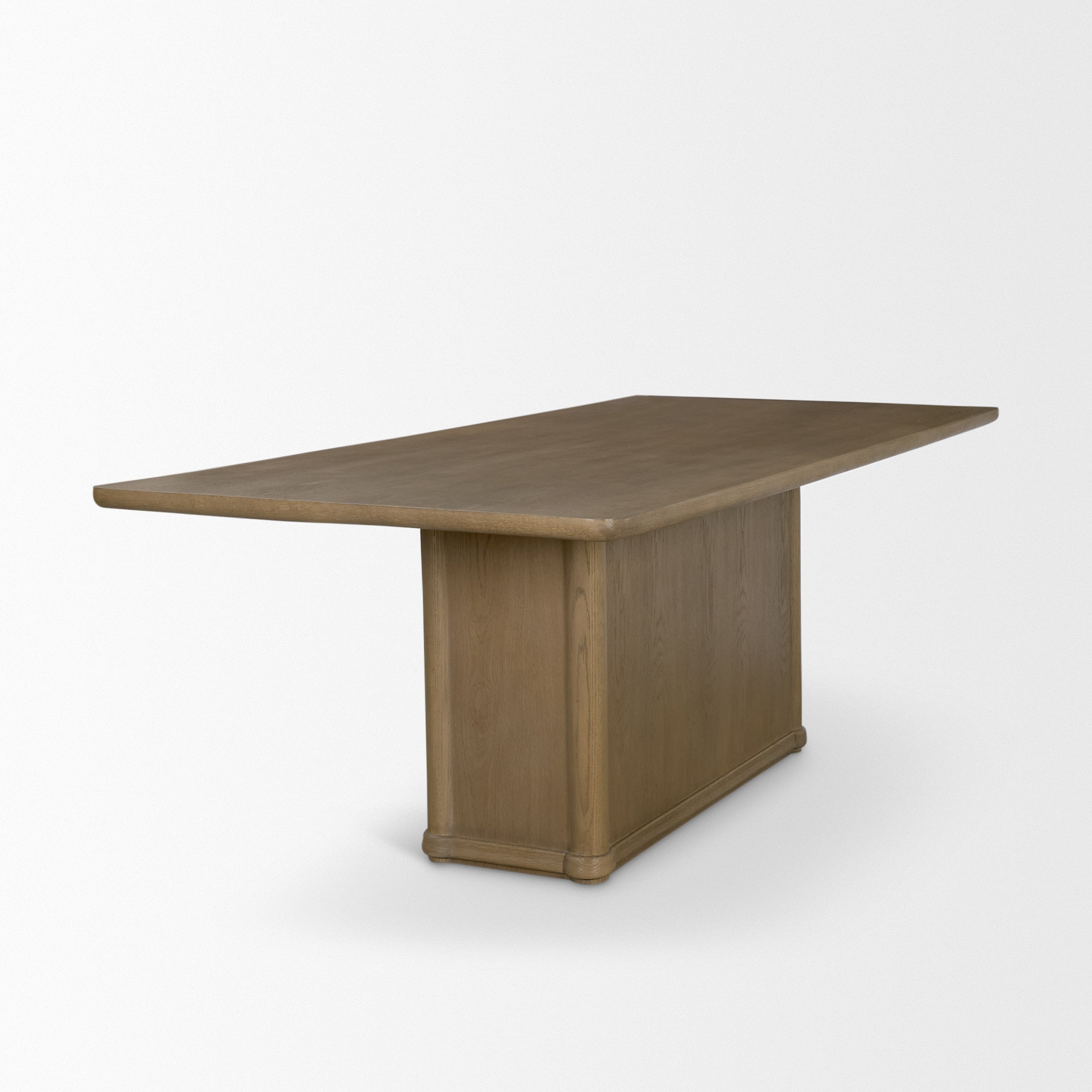 Alden 84" Rectangular Medium Brown Wood Dining Table