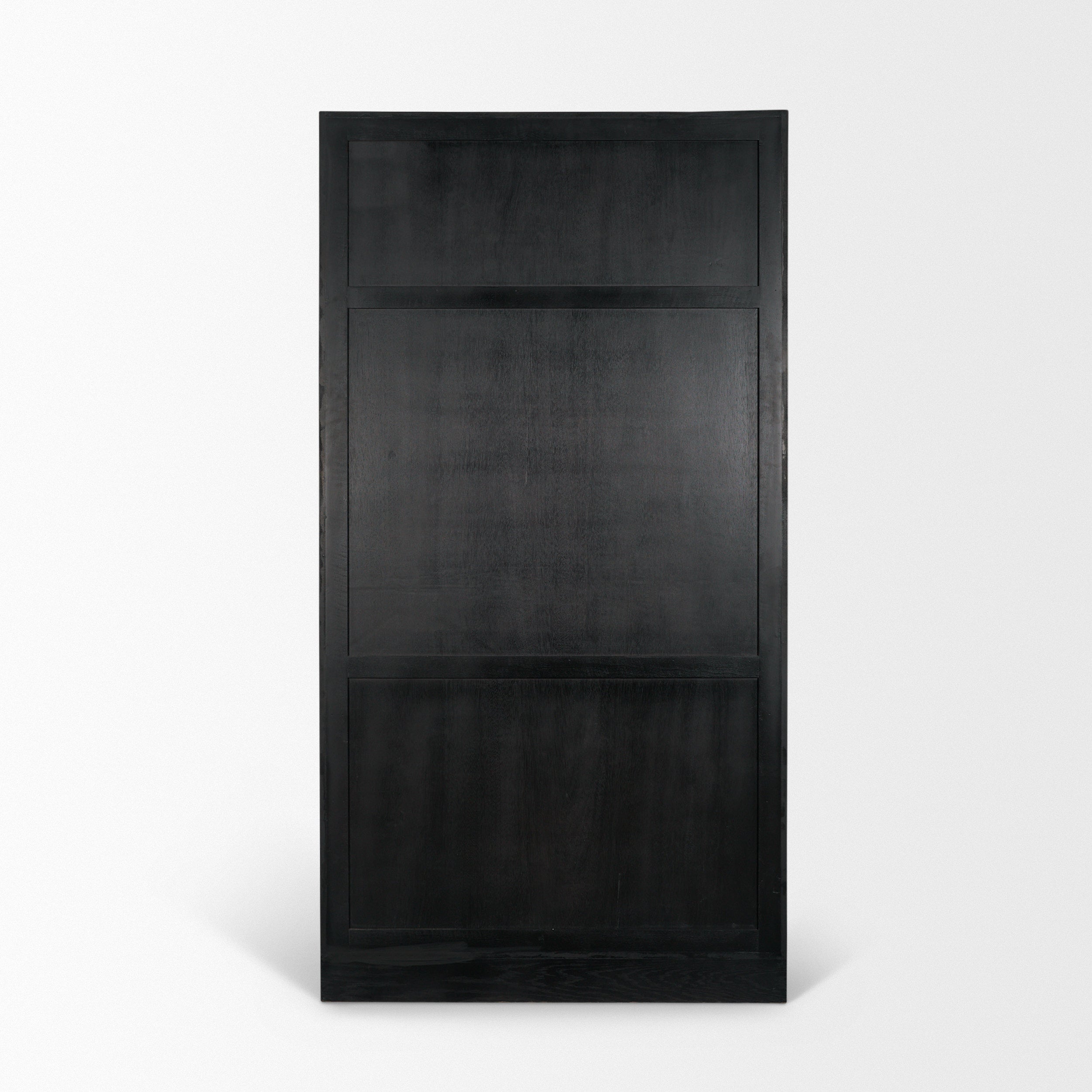 Henry Light Brown Oak Wood with Glass Doors Curio Cabinet