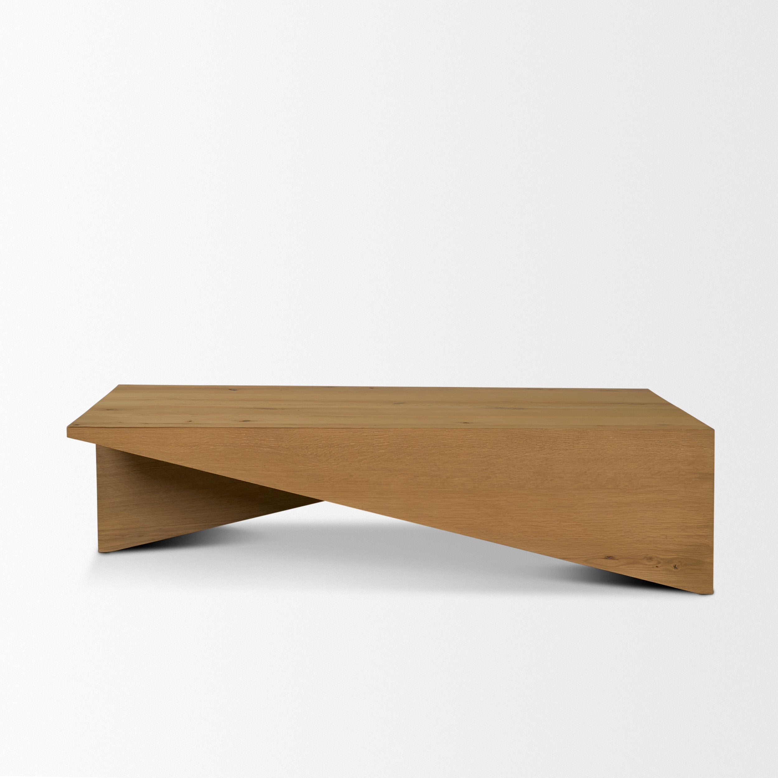 West Oak Wood Rectangular Coffee Table