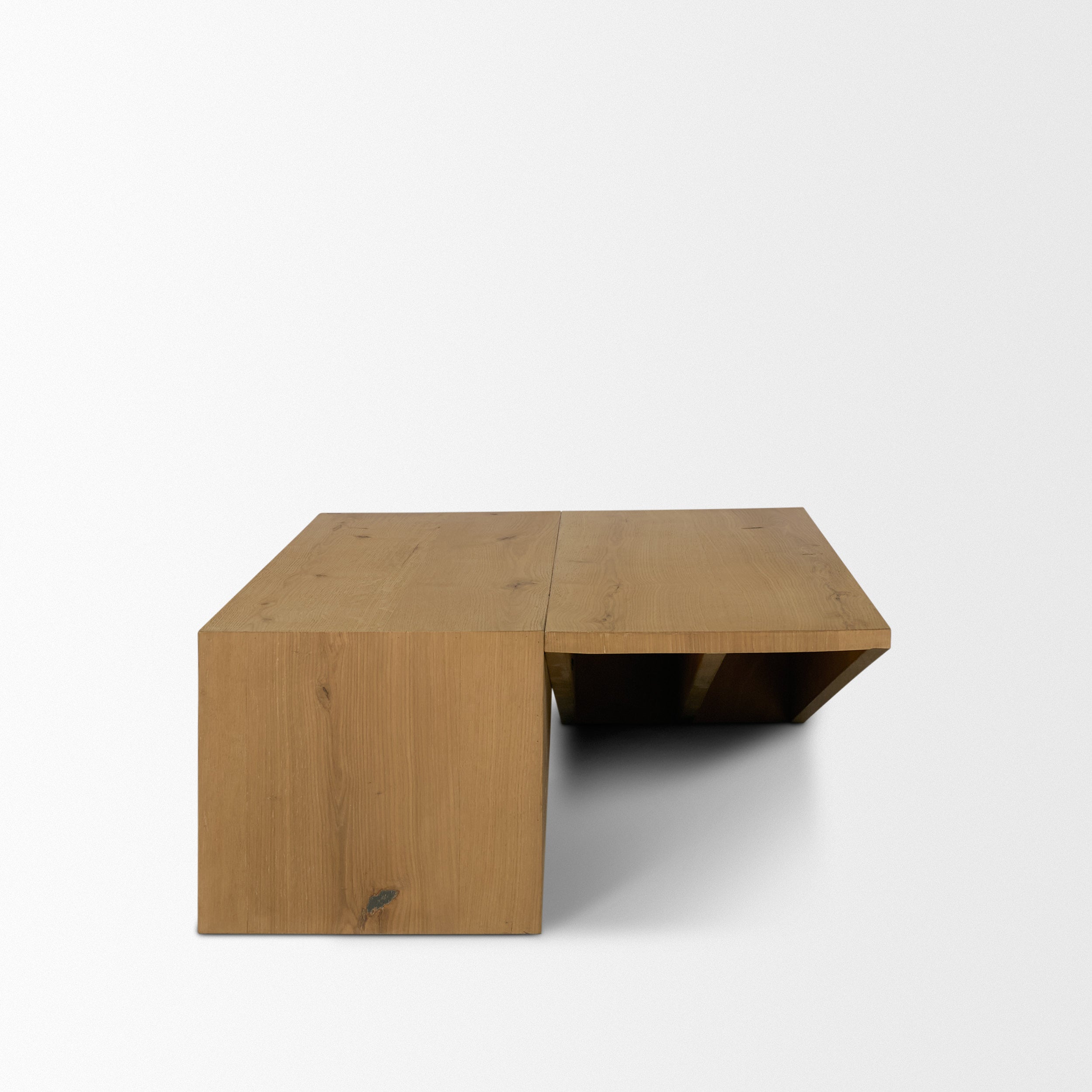 West Oak Wood Rectangular Coffee Table