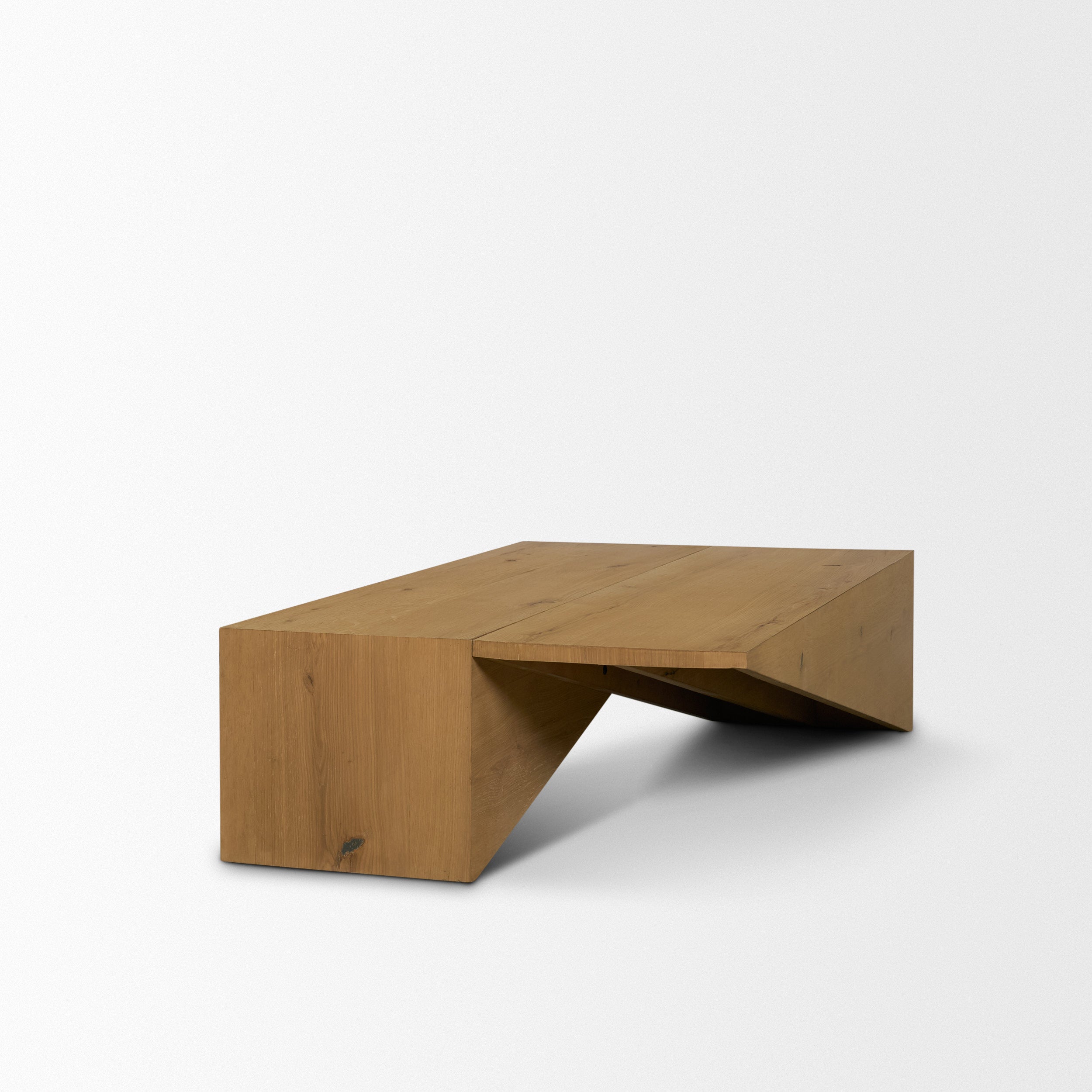 West Oak Wood Rectangular Coffee Table