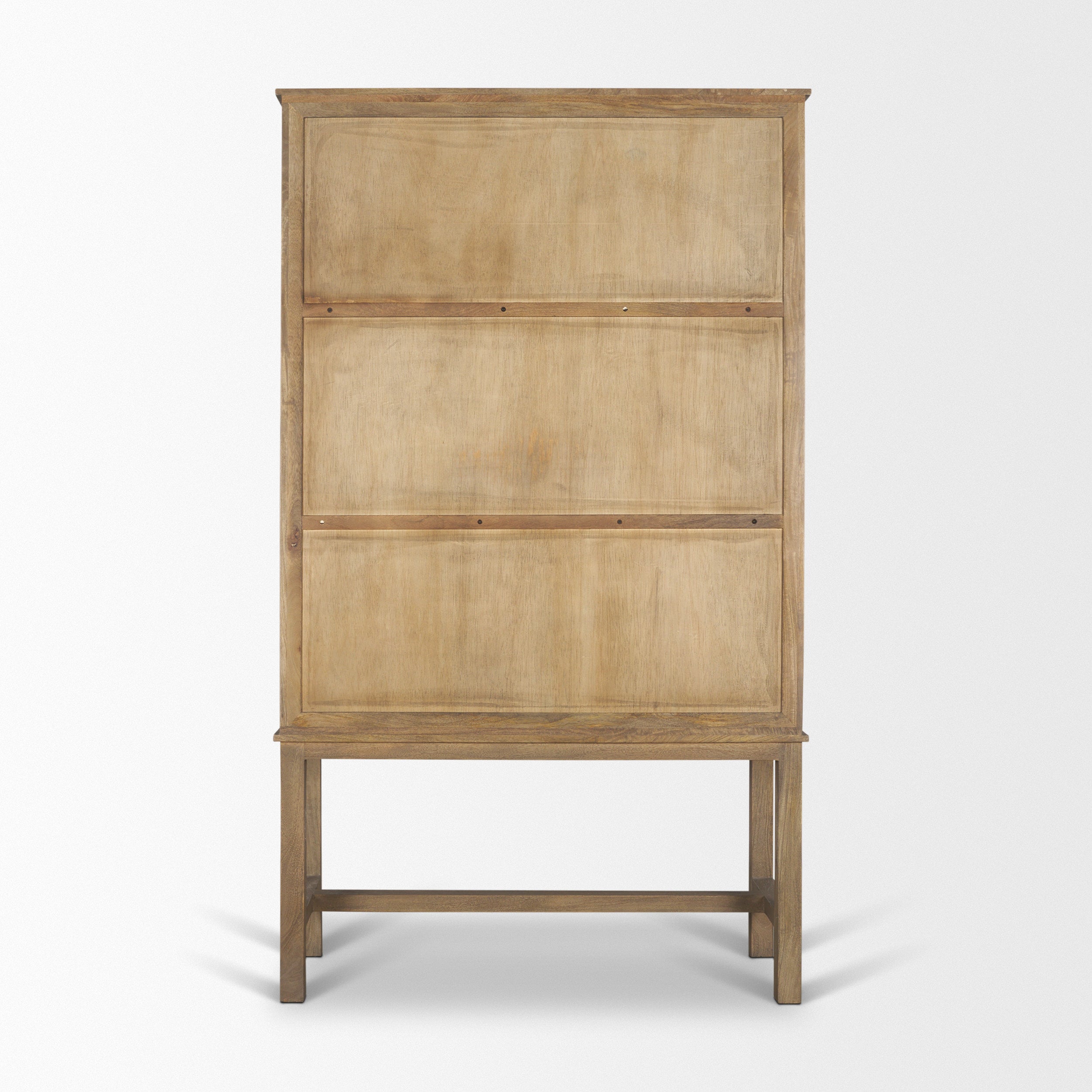 Truss Cool Brown Wood 6 Door Tall Cabinet