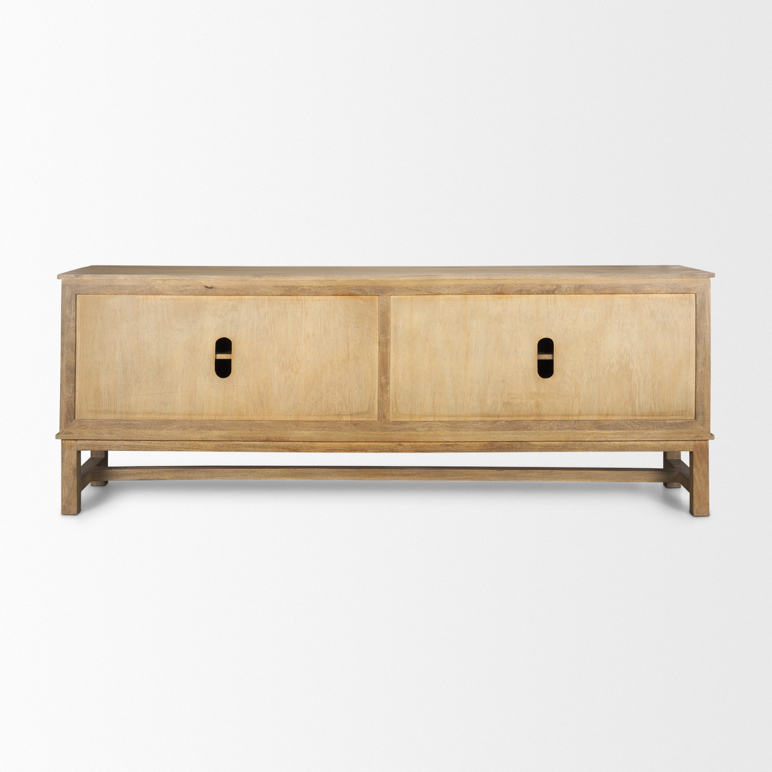 Truss Cool Brown Wood 4 Door Closed Sideboard