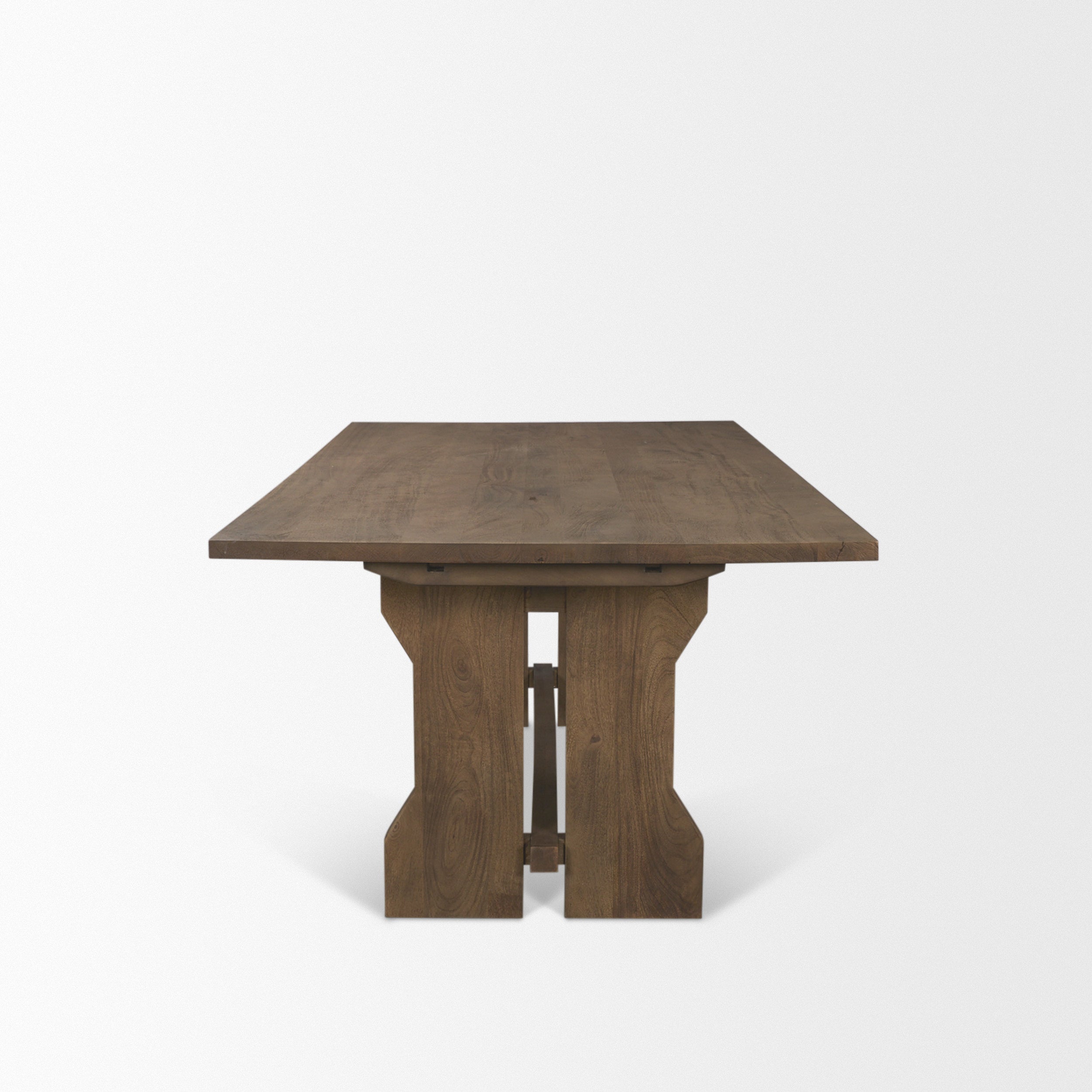 Rooke 84" Solid Wood Extendable Rectangular Dining Table