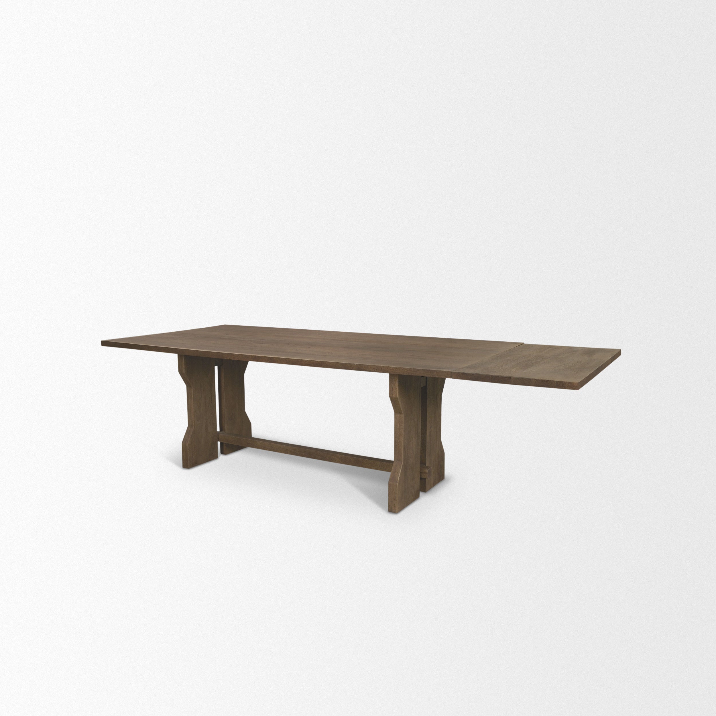 Rooke 84" Solid Wood Extendable Rectangular Dining Table