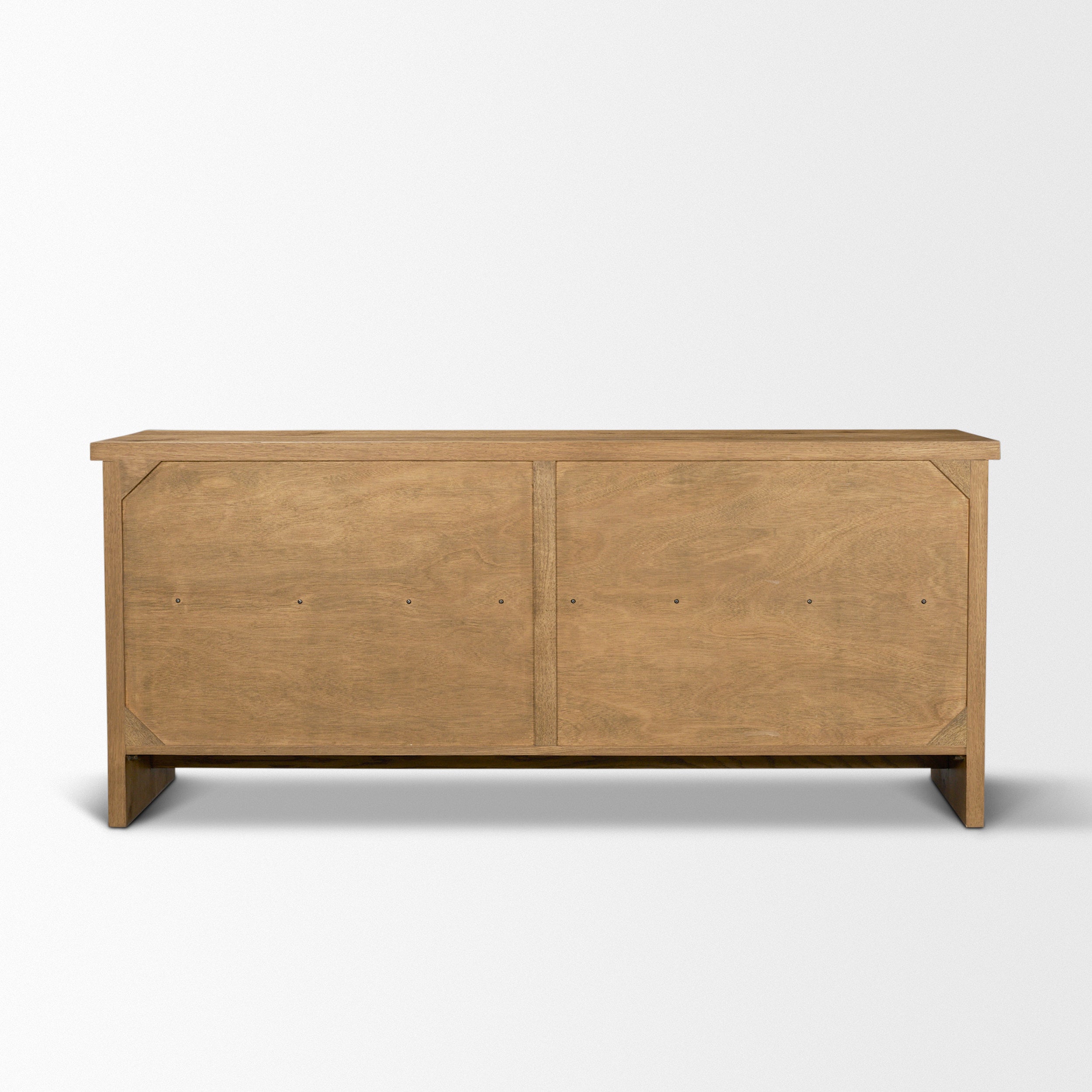 Alcott Brown Wood 4-Door Closed Sideboard