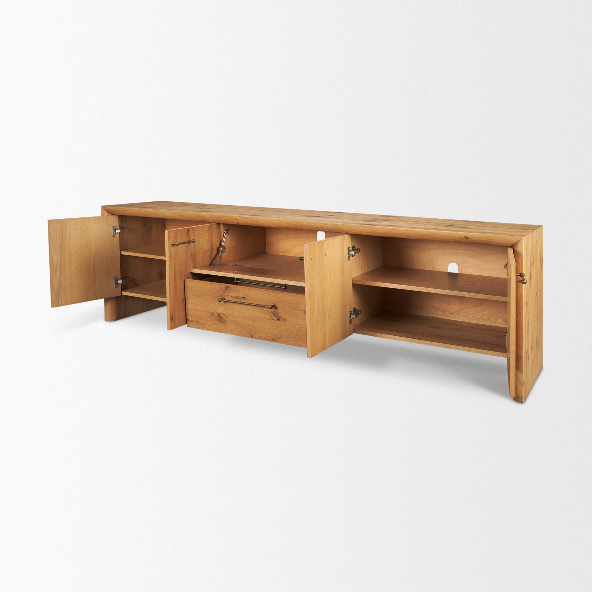 Belford 94" Oak Wood Media Console