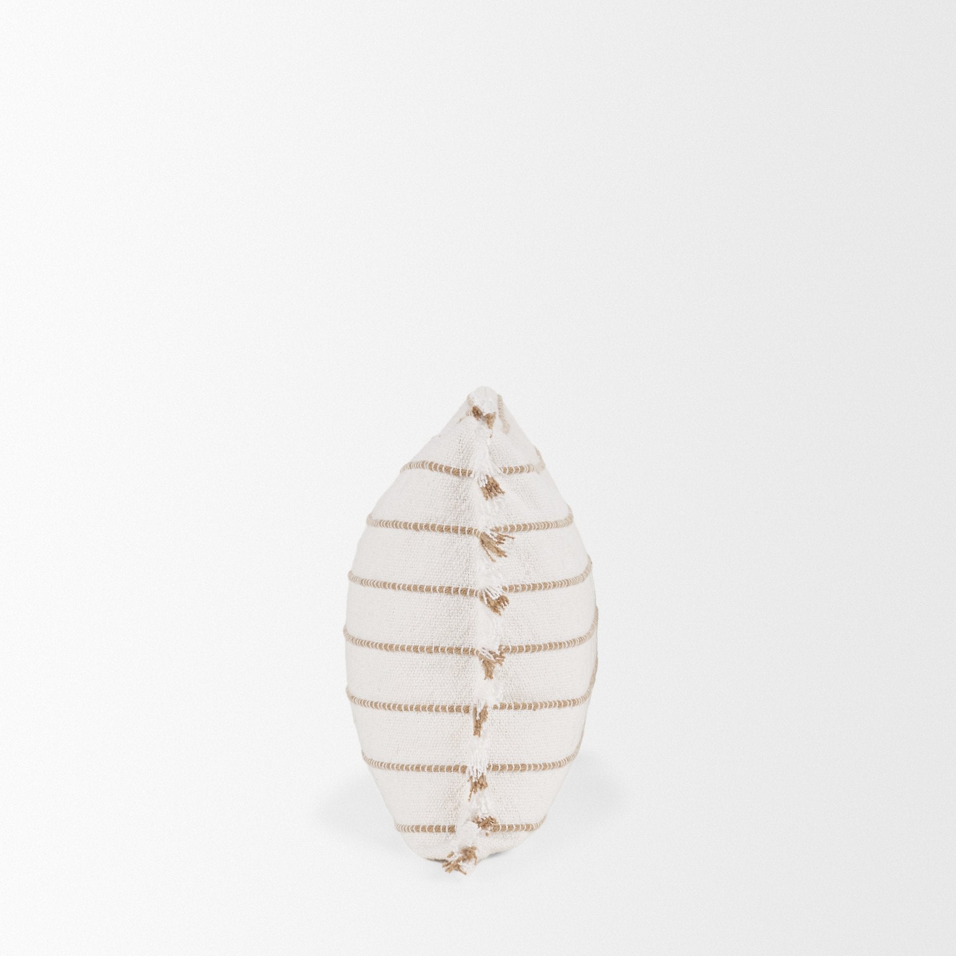 Willow Cream with Camel Stripes Decorative Pillow Cover