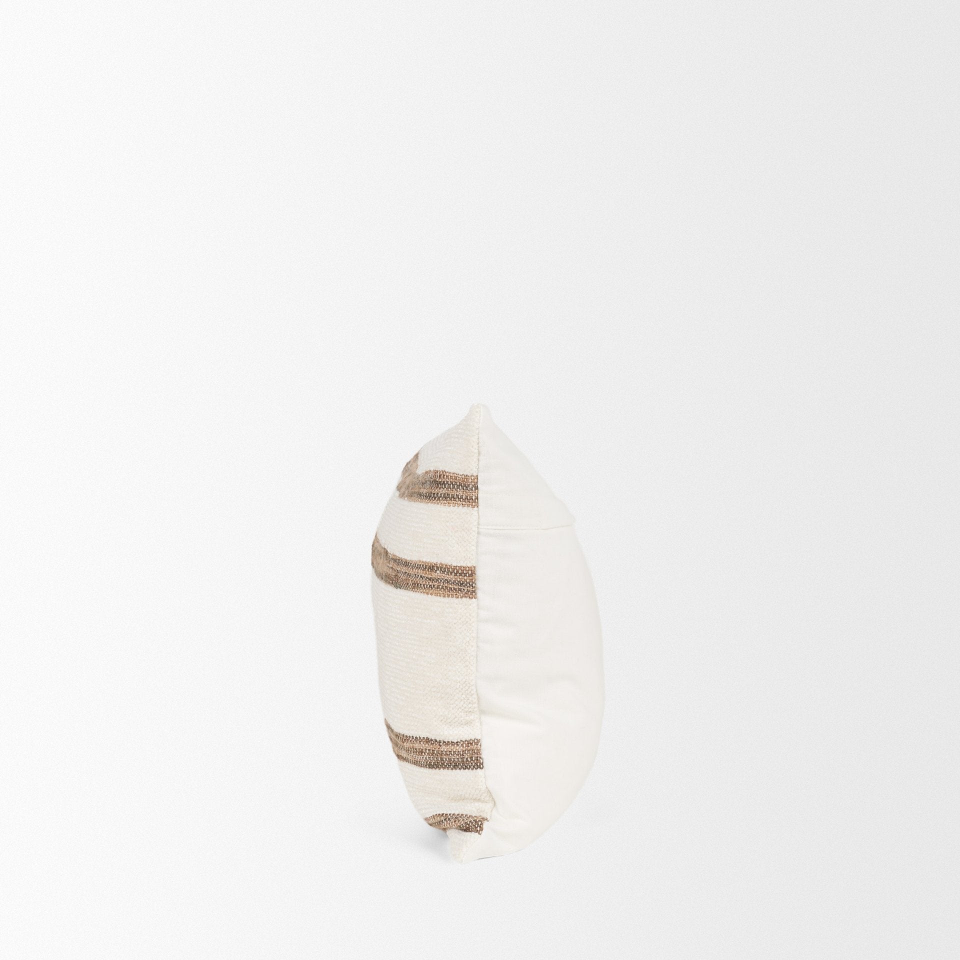 Maryn Cream with Brown Stripes Decorative Pillow Cover