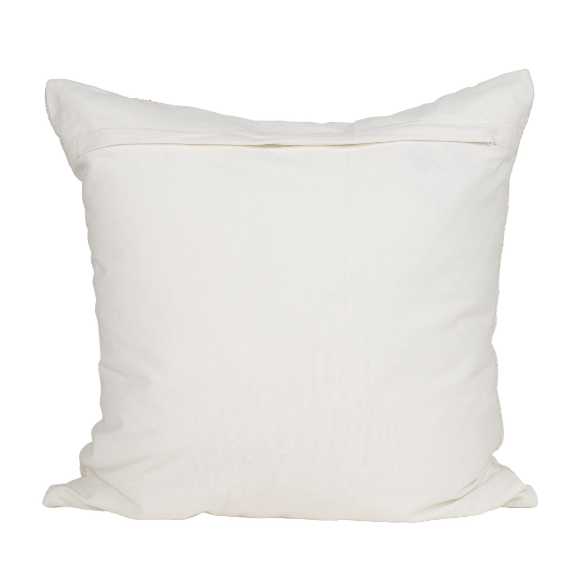Levon Lumbar Plush Cream with Orange Dashed Stripes Decorative Pillow Cover