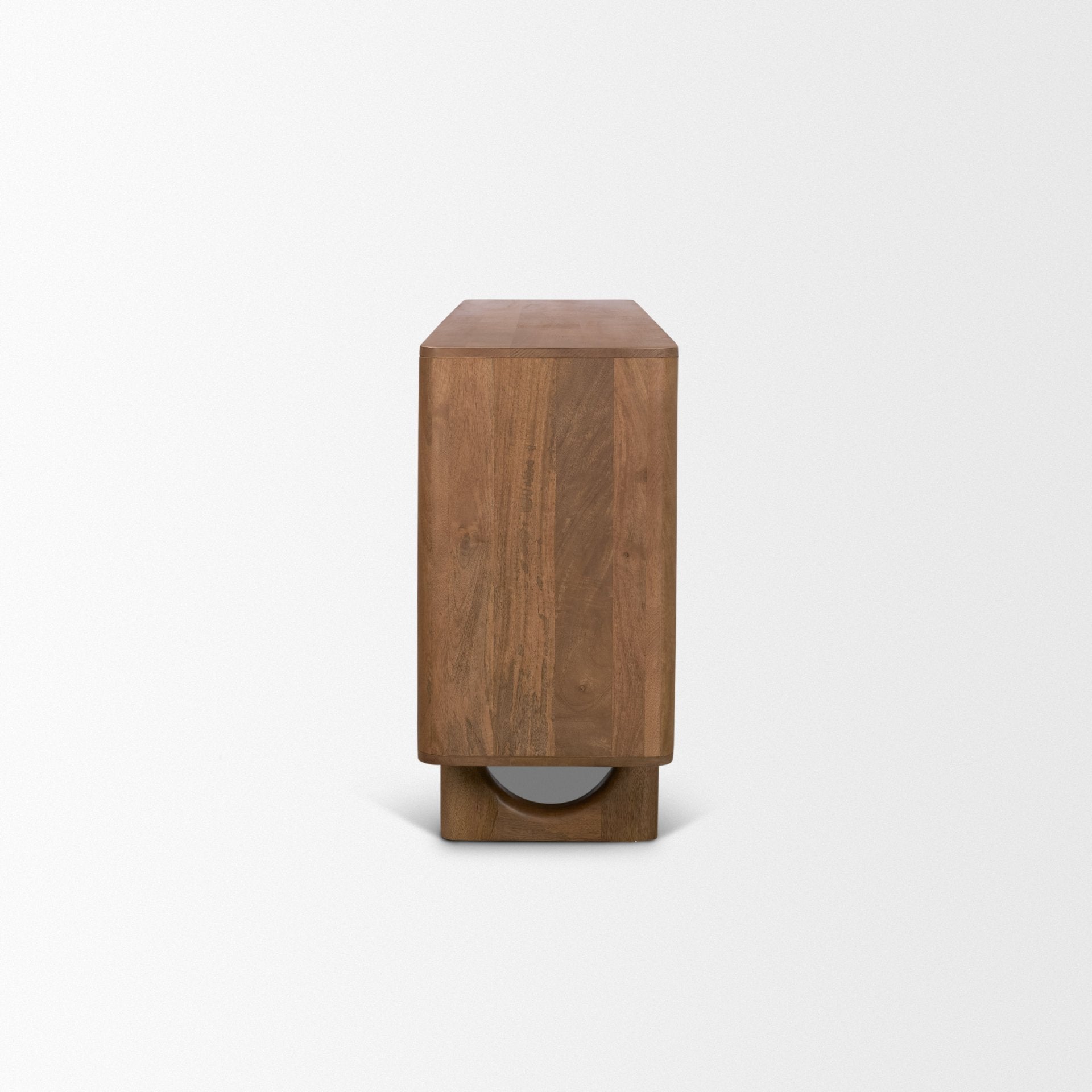 Wexlan Solid Wood with Leather Weave 4 Door Closed Sideboard