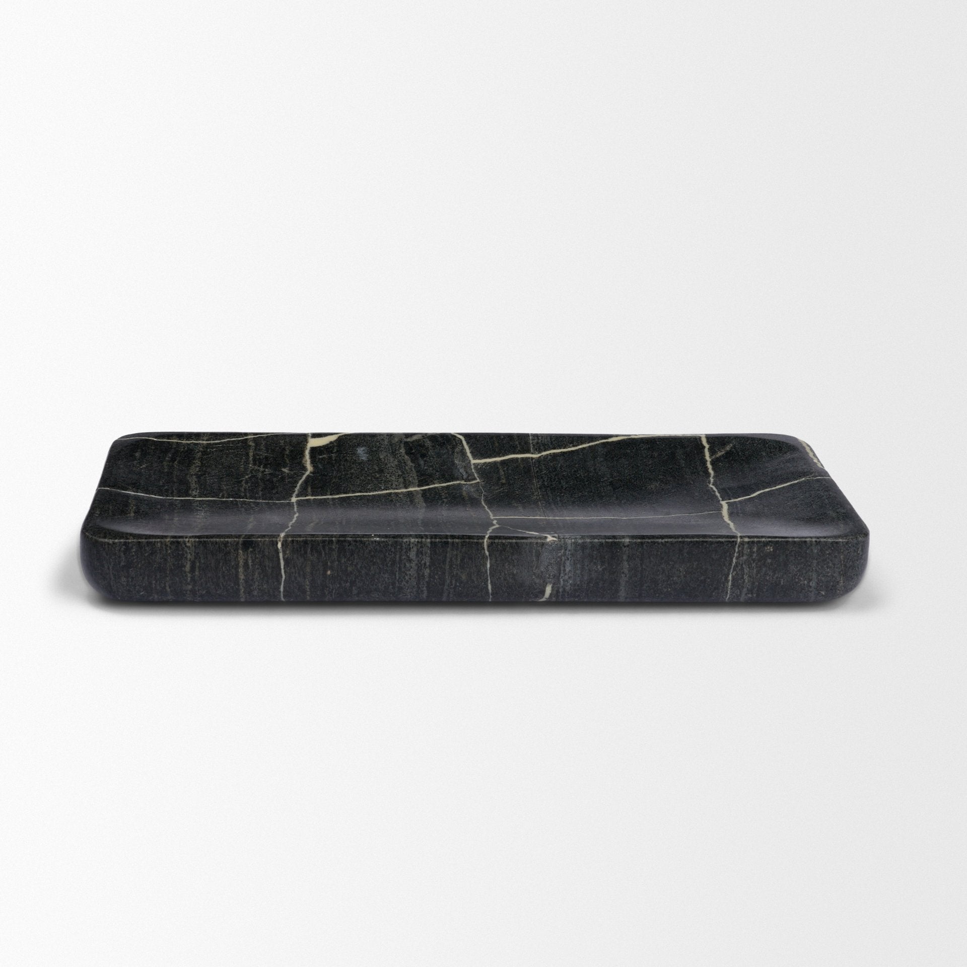 Tratto Rectangular Marble Decorative Tray