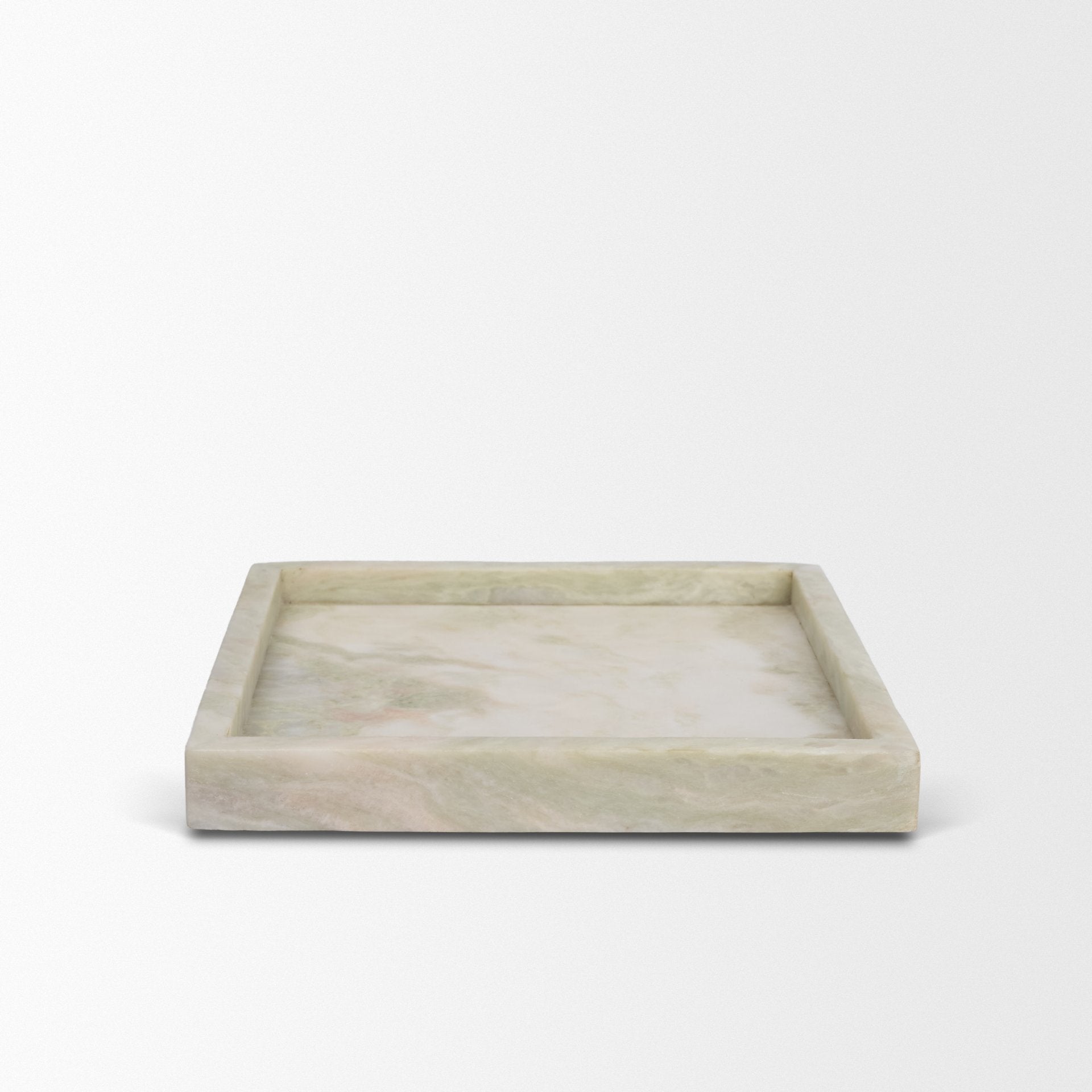Stratus Marble Square Decorative Tray