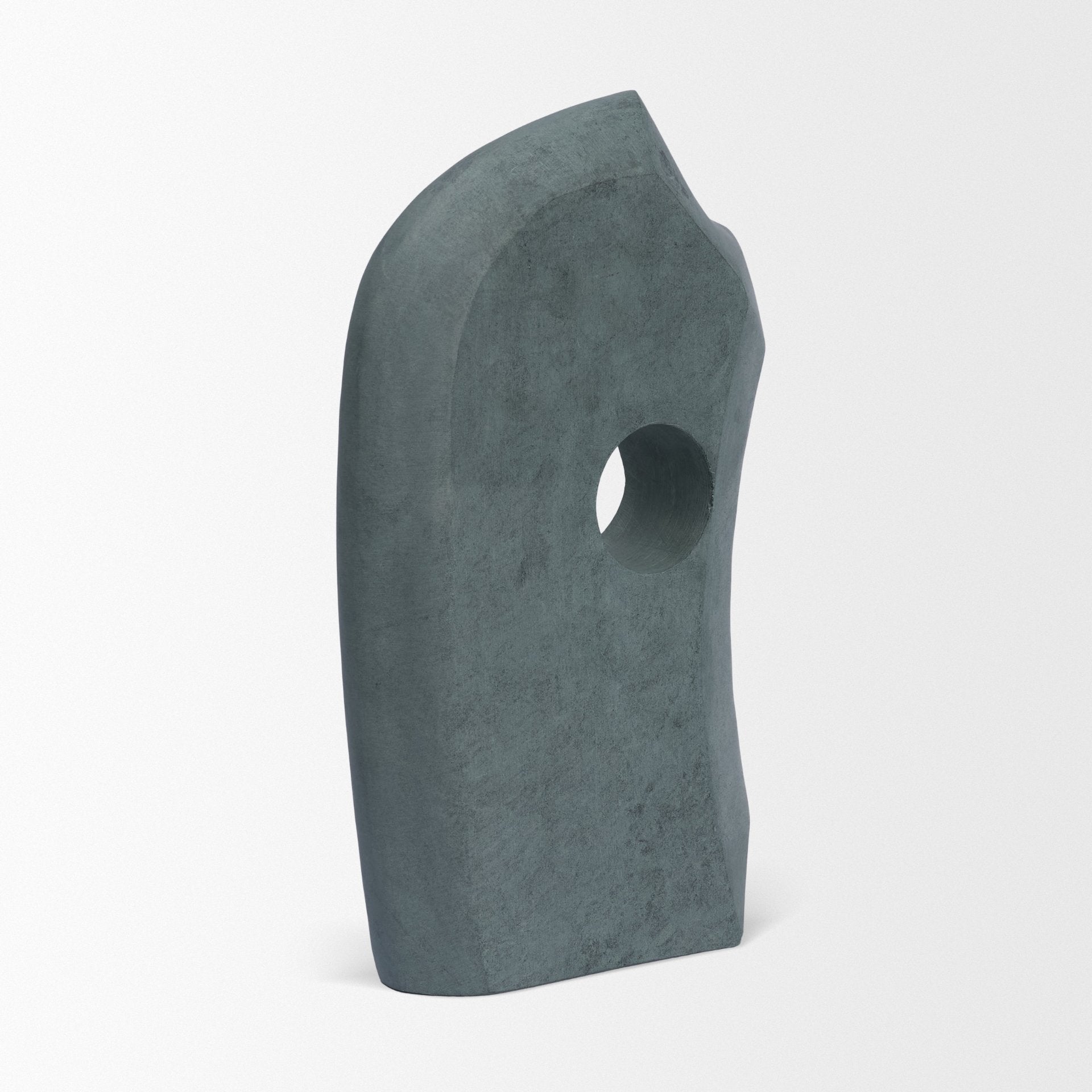 Carico Sculptural Gray Marble Decorative Object