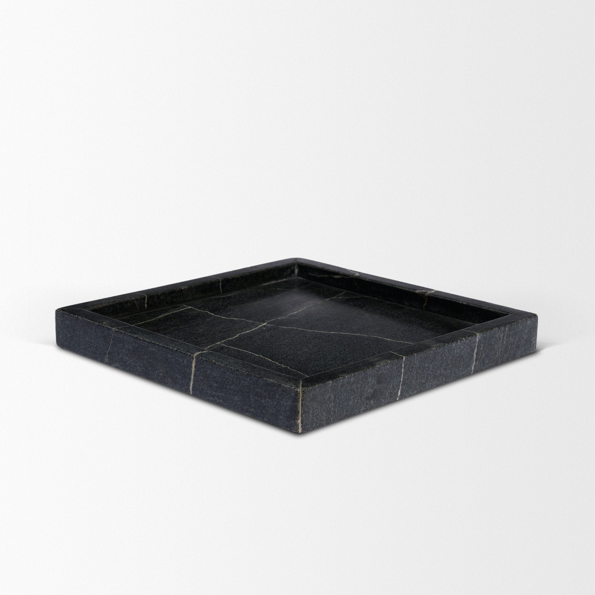 Stratus Marble Square Decorative Tray