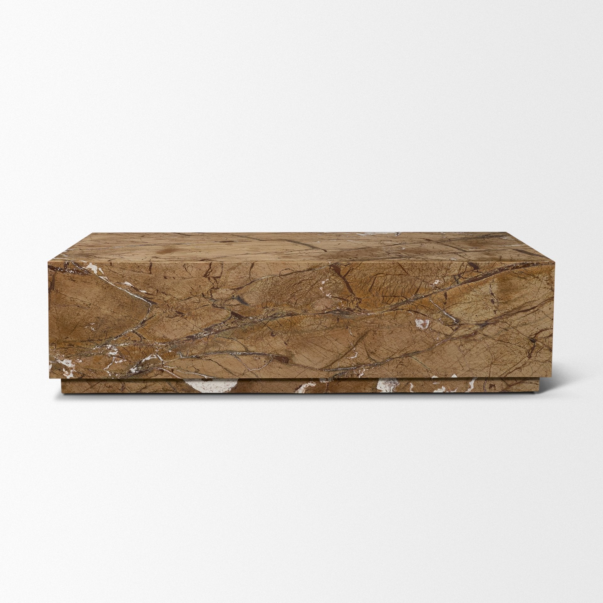 Matteo Solid Marble Rectangular Coffee Table