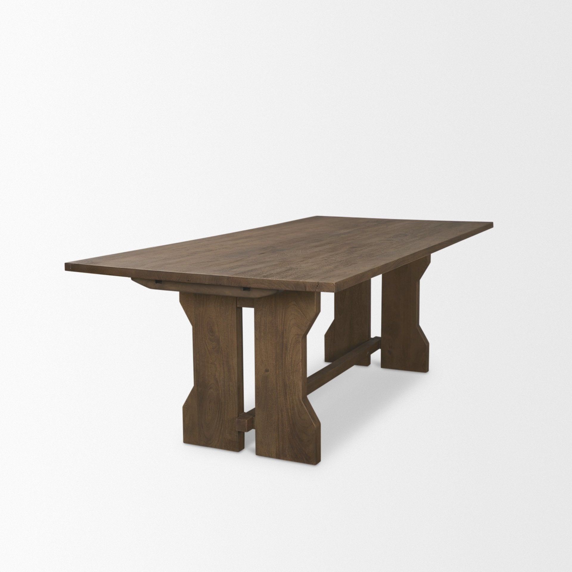 Rooke 84" Solid Wood Extendable Rectangular Dining Table
