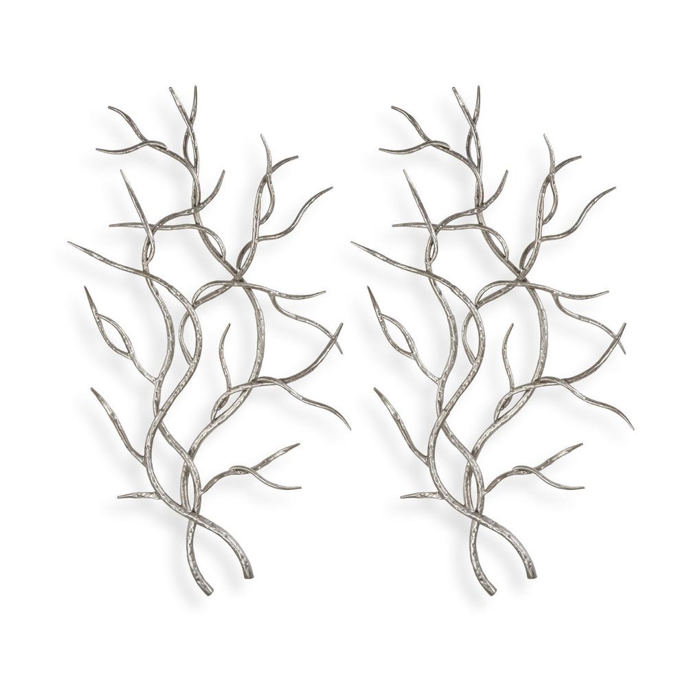 Uttermost Silver Branches Wall Art - Set of 2