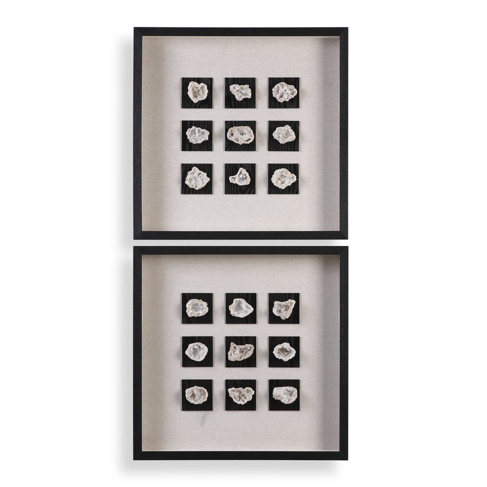 Uttermost Geode Linen Shadow Box
