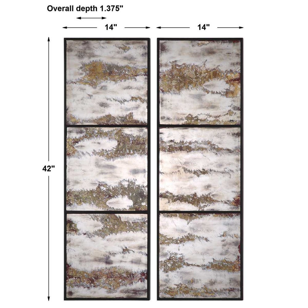 Uttermost Rahila Antiqued Wall Panels - Set of 2
