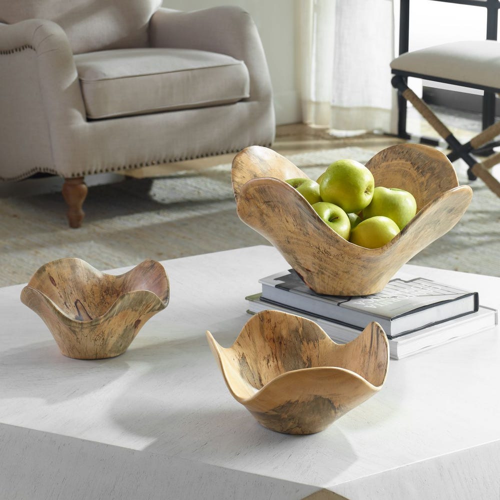 Uttermost Tamarine Wood Wall Art - Set of 3