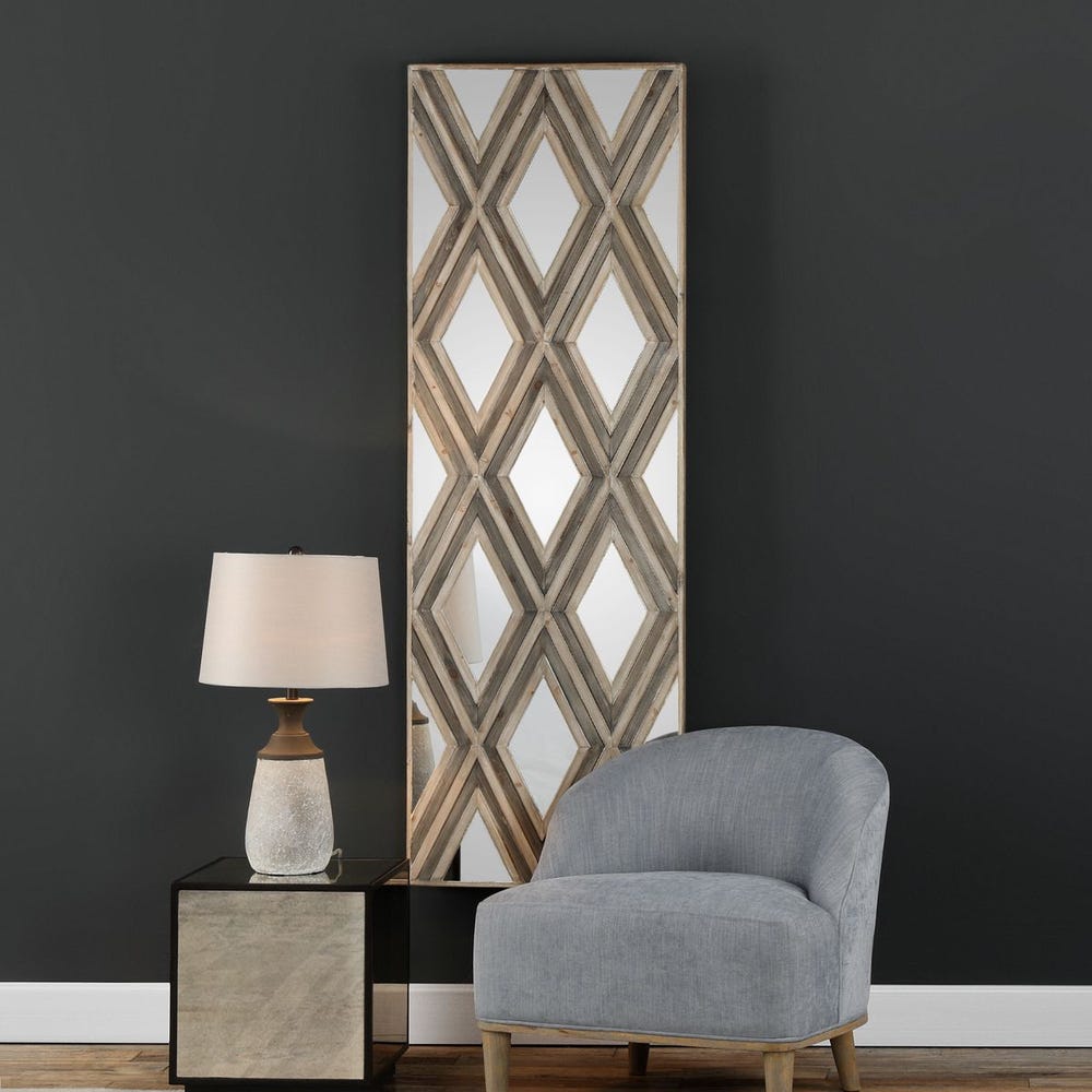 Uttermost Tahira Geometric Argyle Pattern Wall Mirror