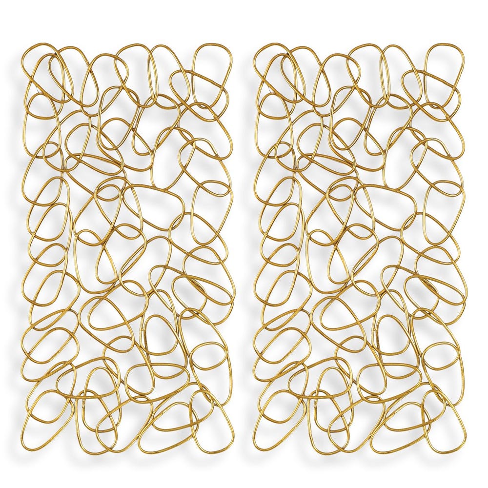 Uttermost In The Loop Gold Wall Art - Set of 2