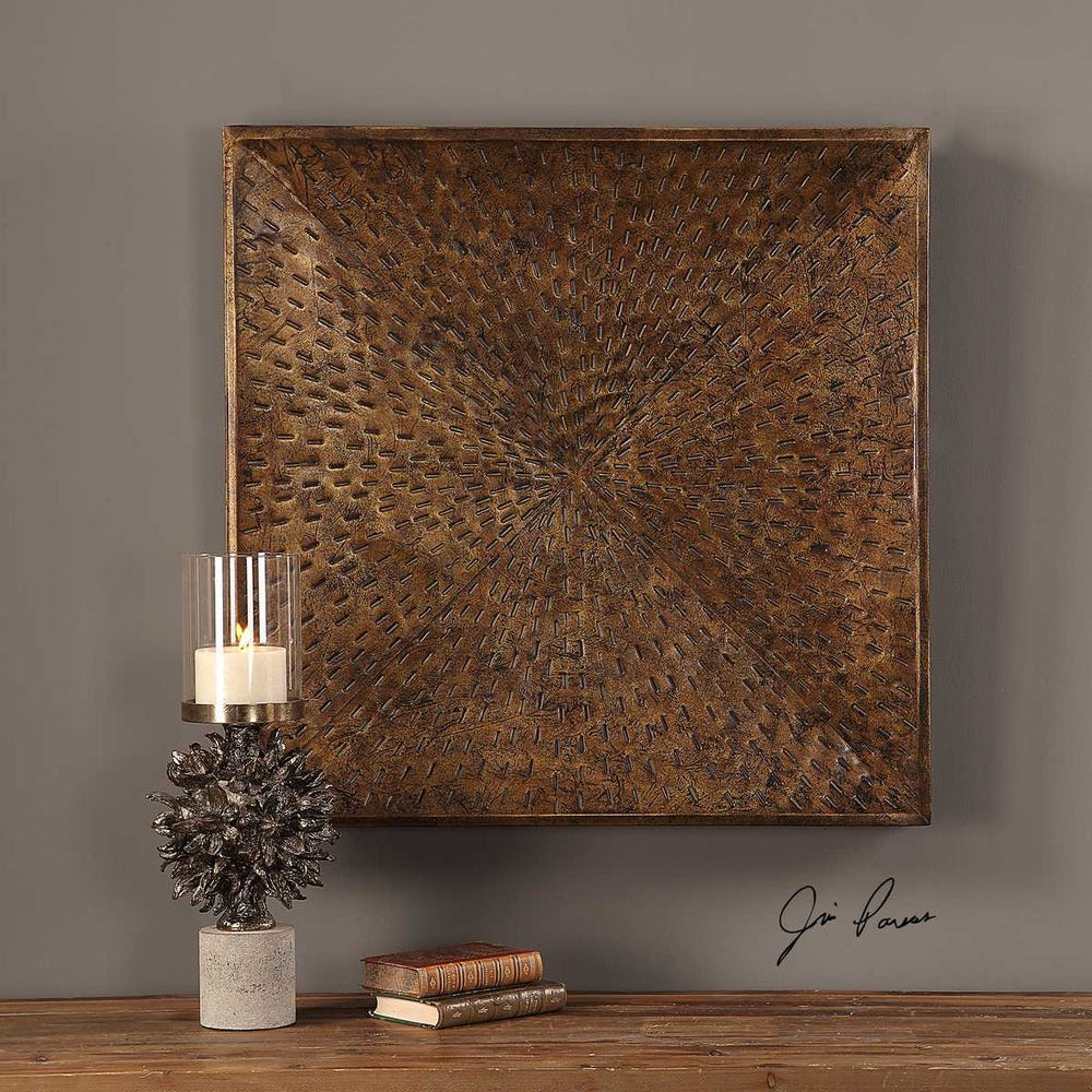 Uttermost Blaise Antiqued Bronze Wall Art