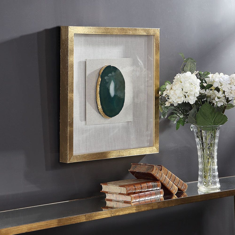 Uttermost Keeva Agate Stone Shadow Box